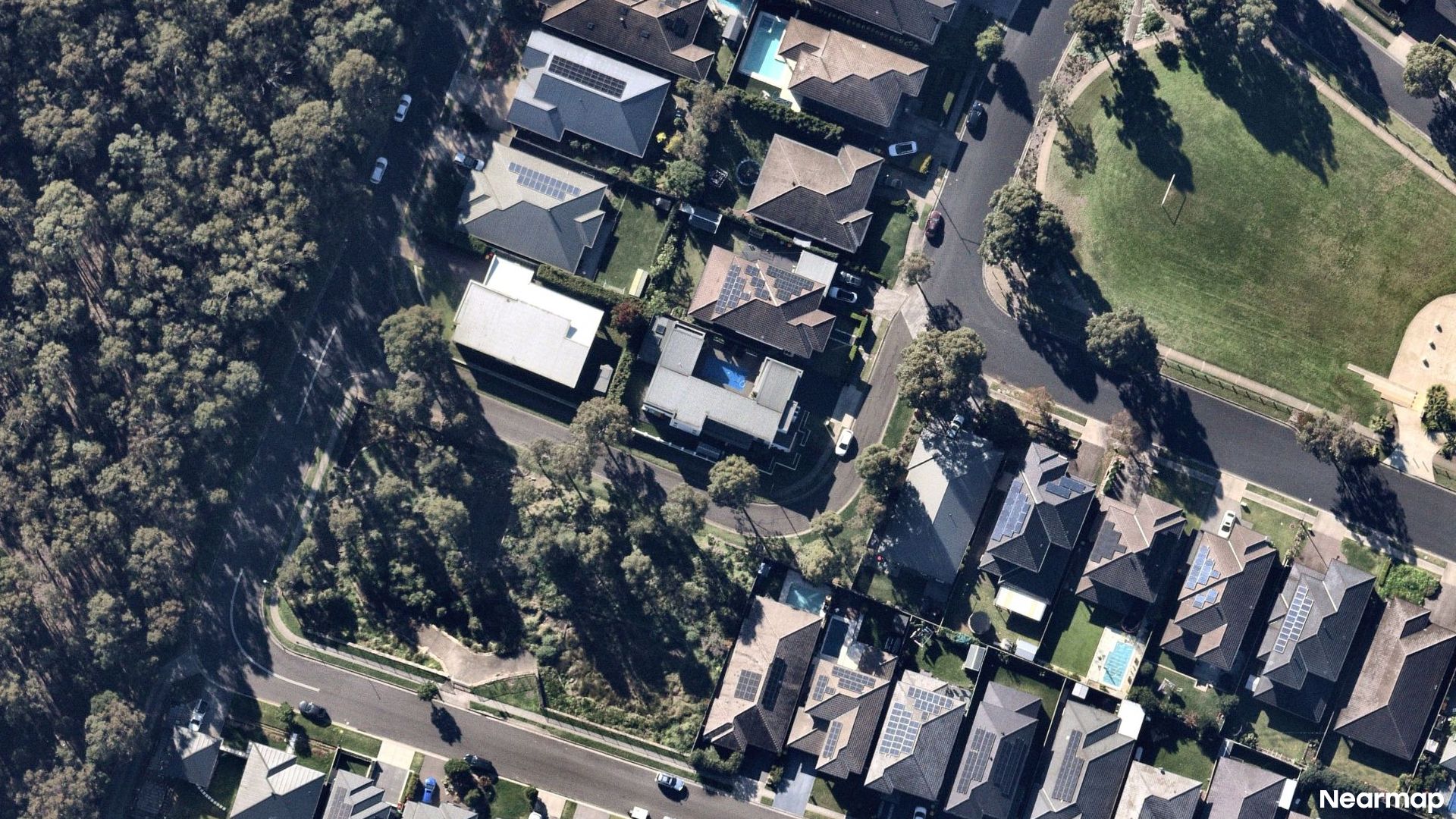 Vertical aerial view