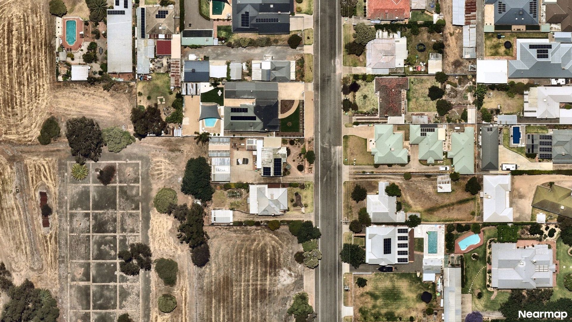 Vertical aerial view
