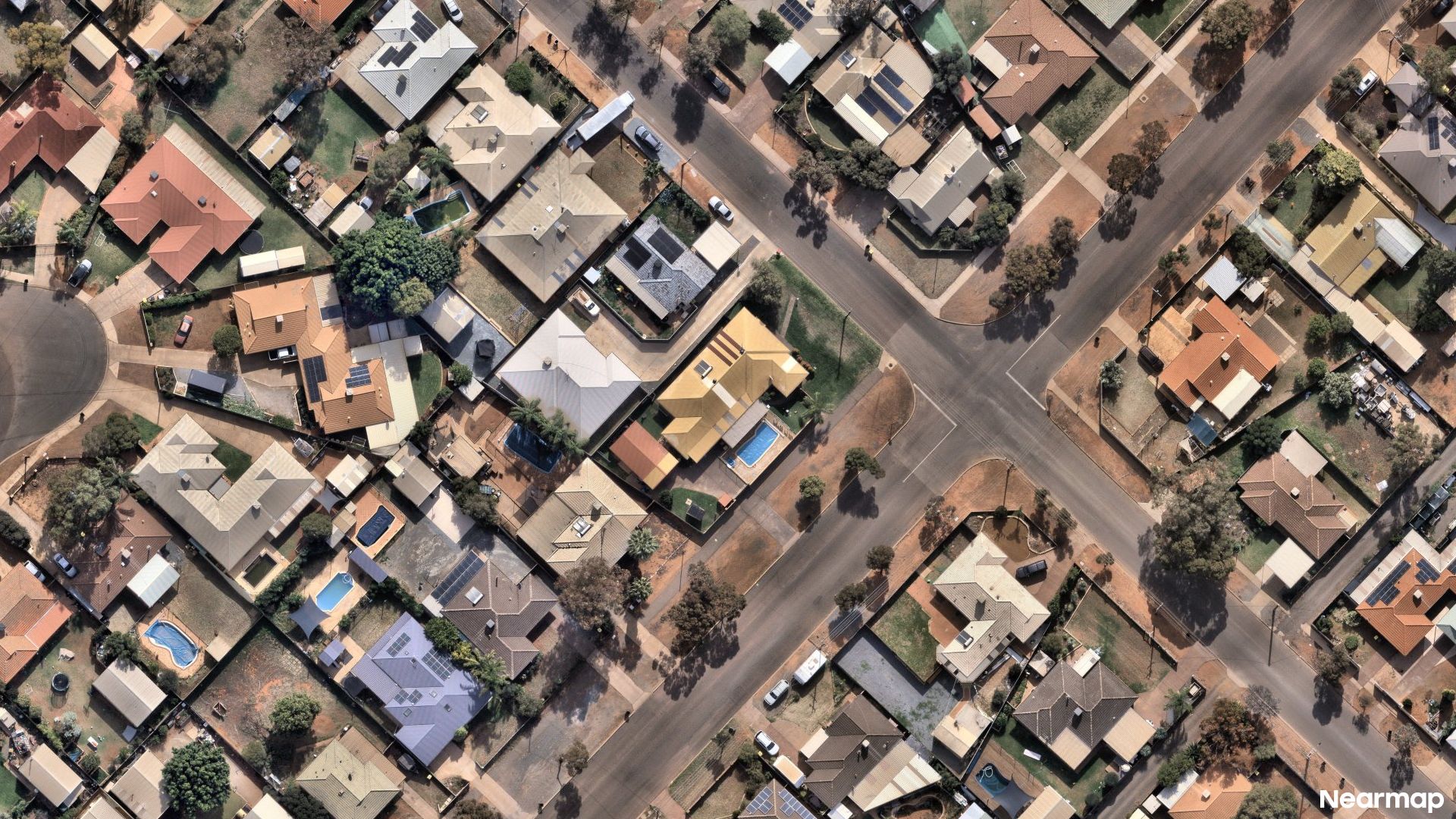 Vertical aerial view
