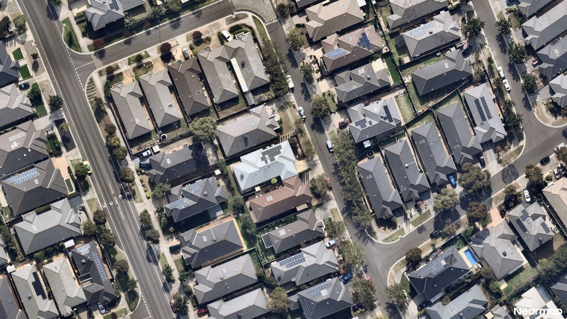Vertical aerial view
