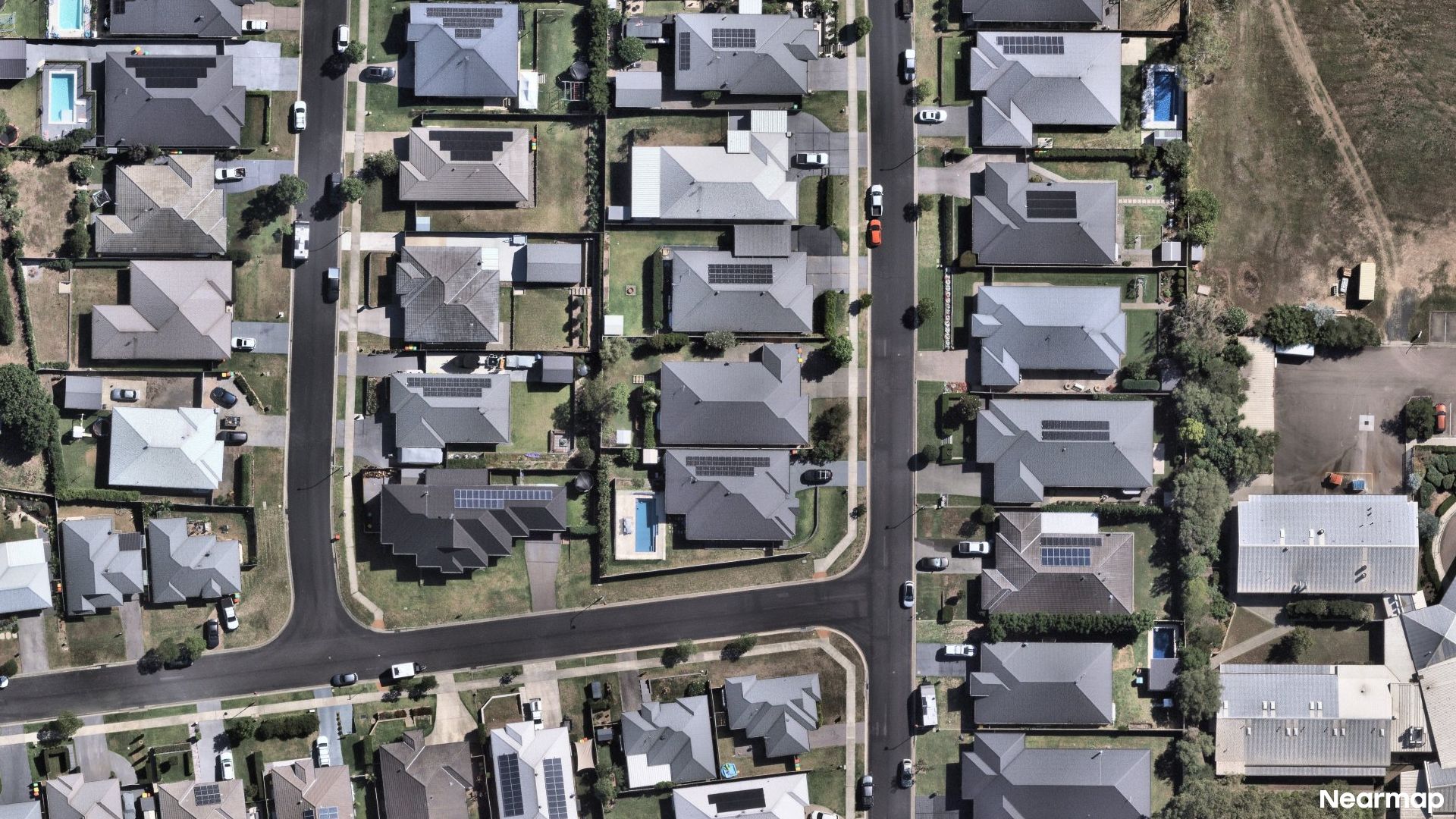 Vertical aerial view