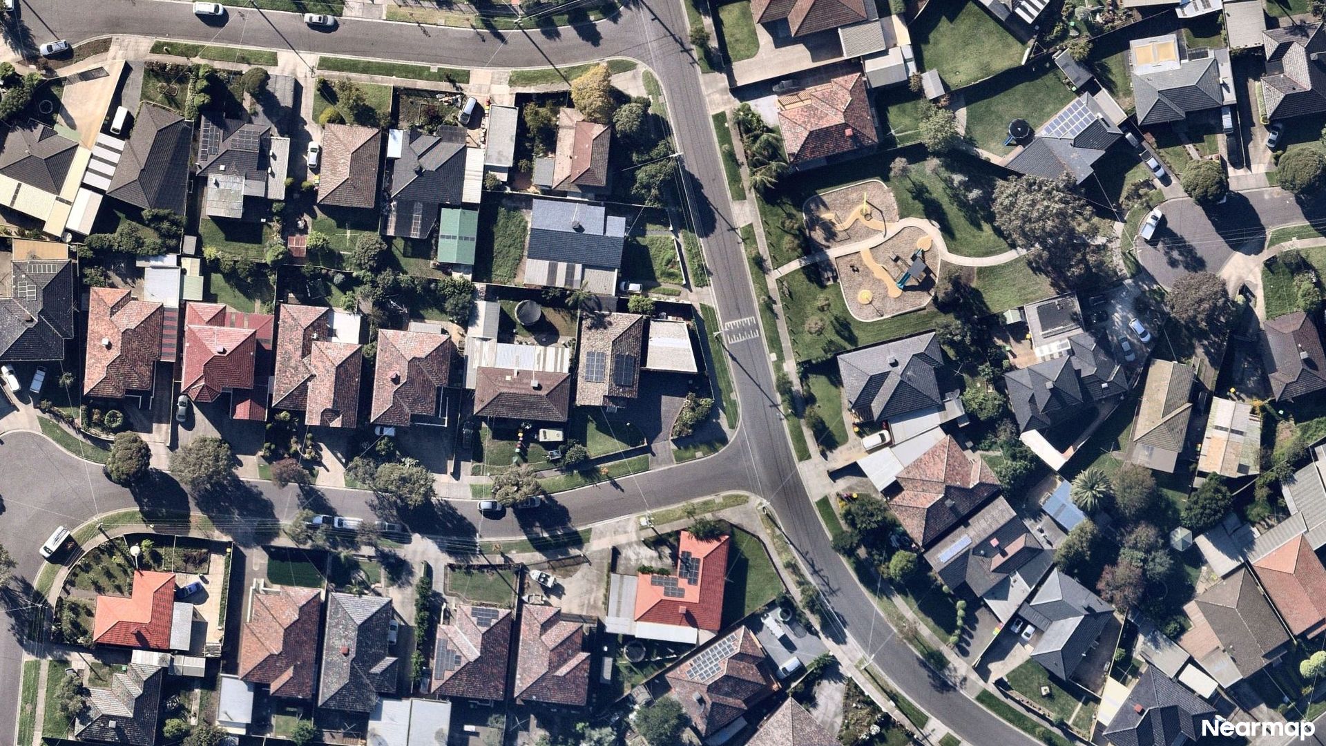 Vertical aerial view
