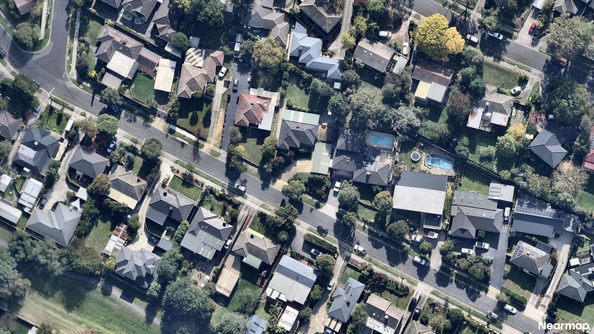 Vertical aerial view