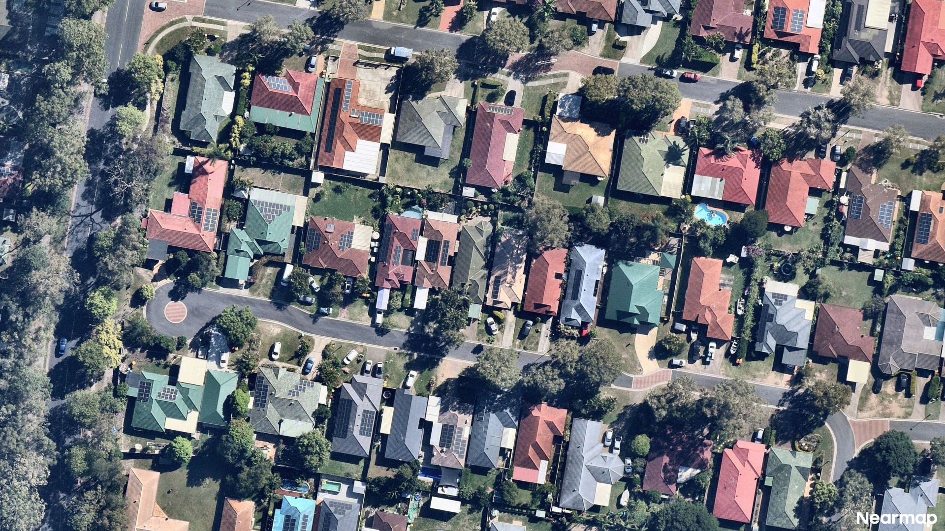Vertical aerial view