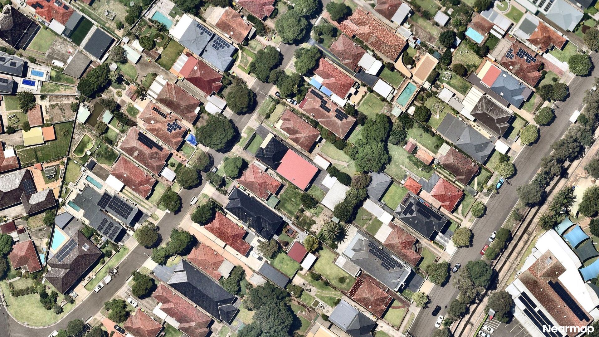 Vertical aerial view