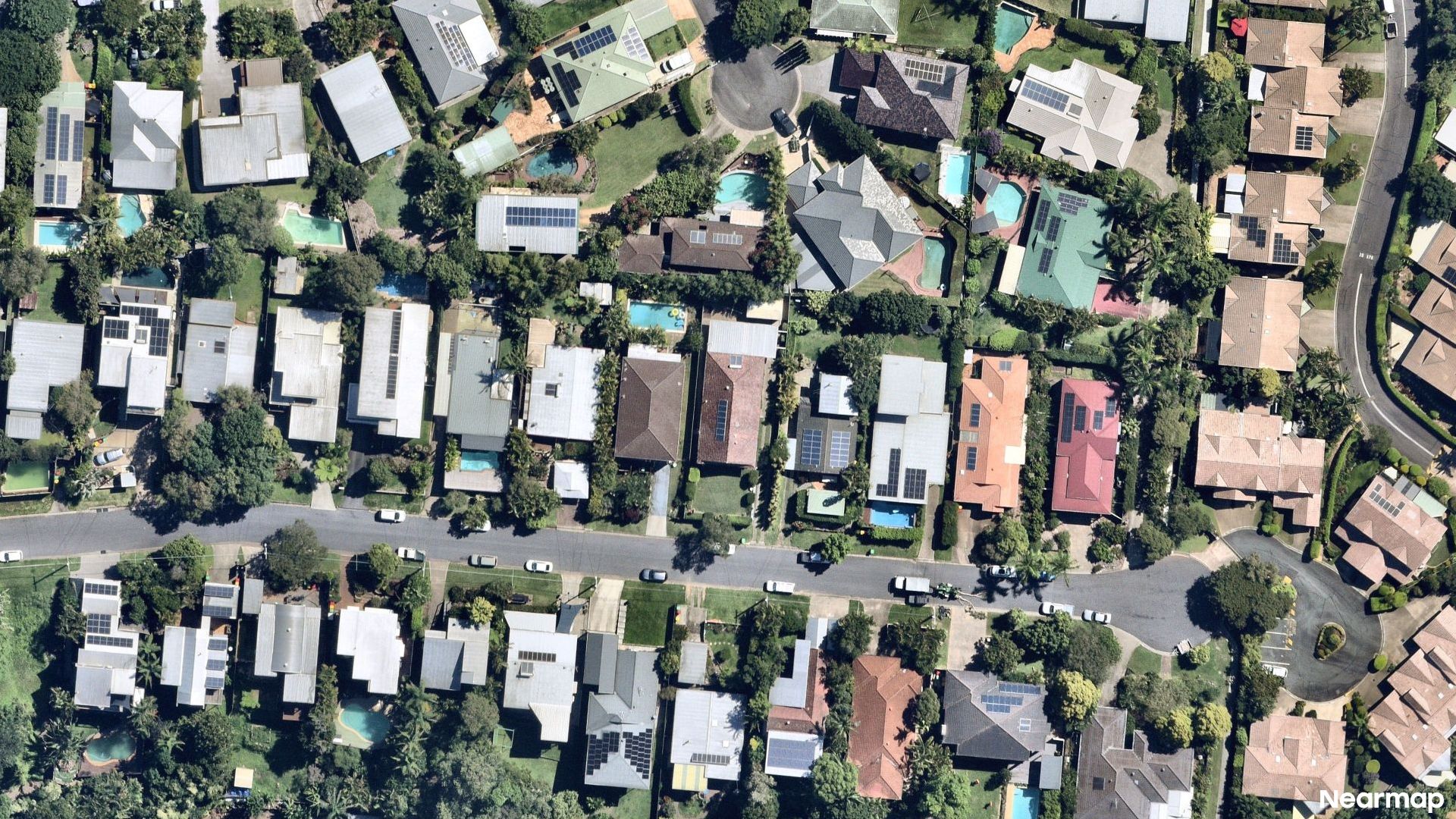 Vertical aerial view