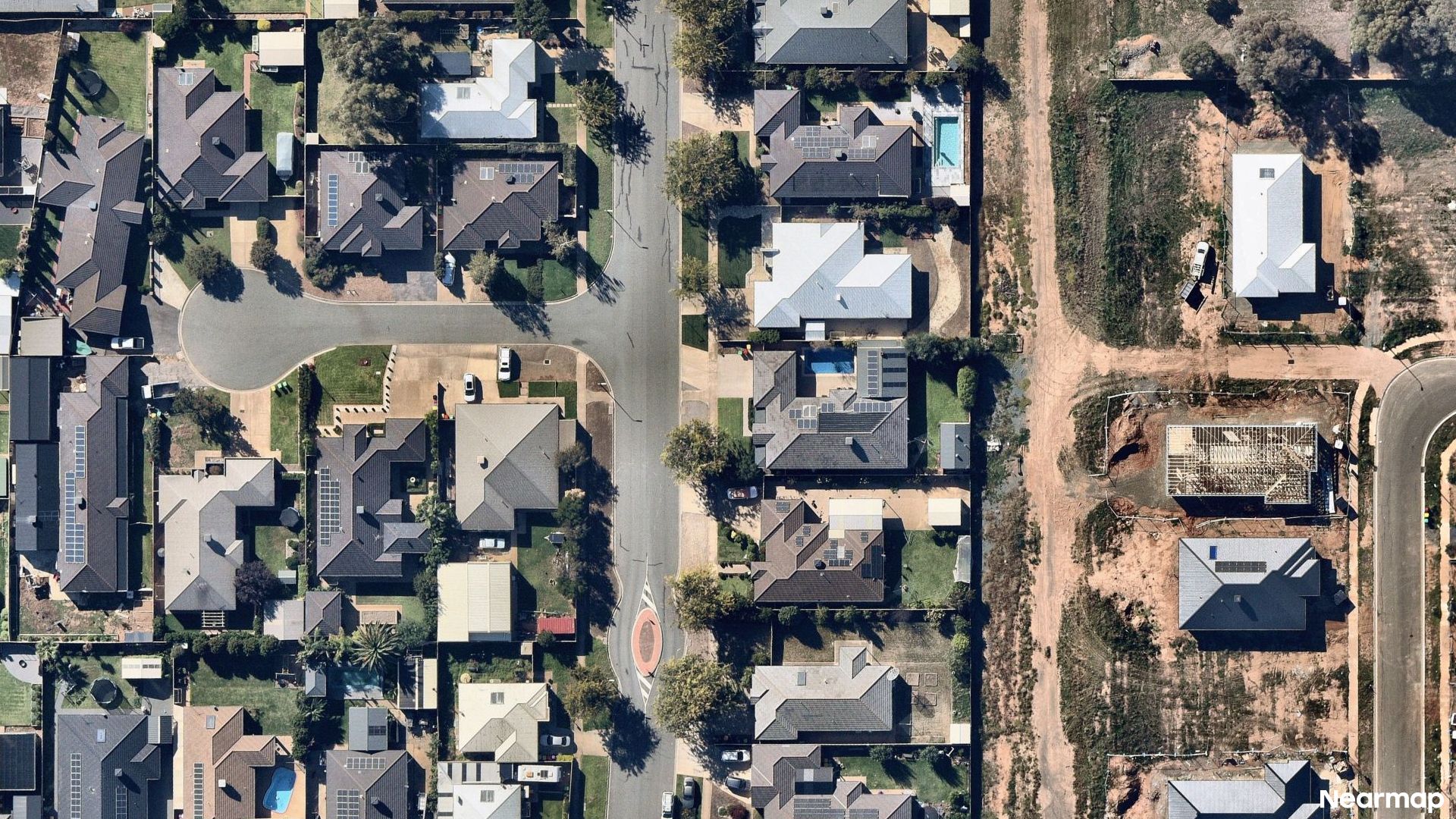 Vertical aerial view