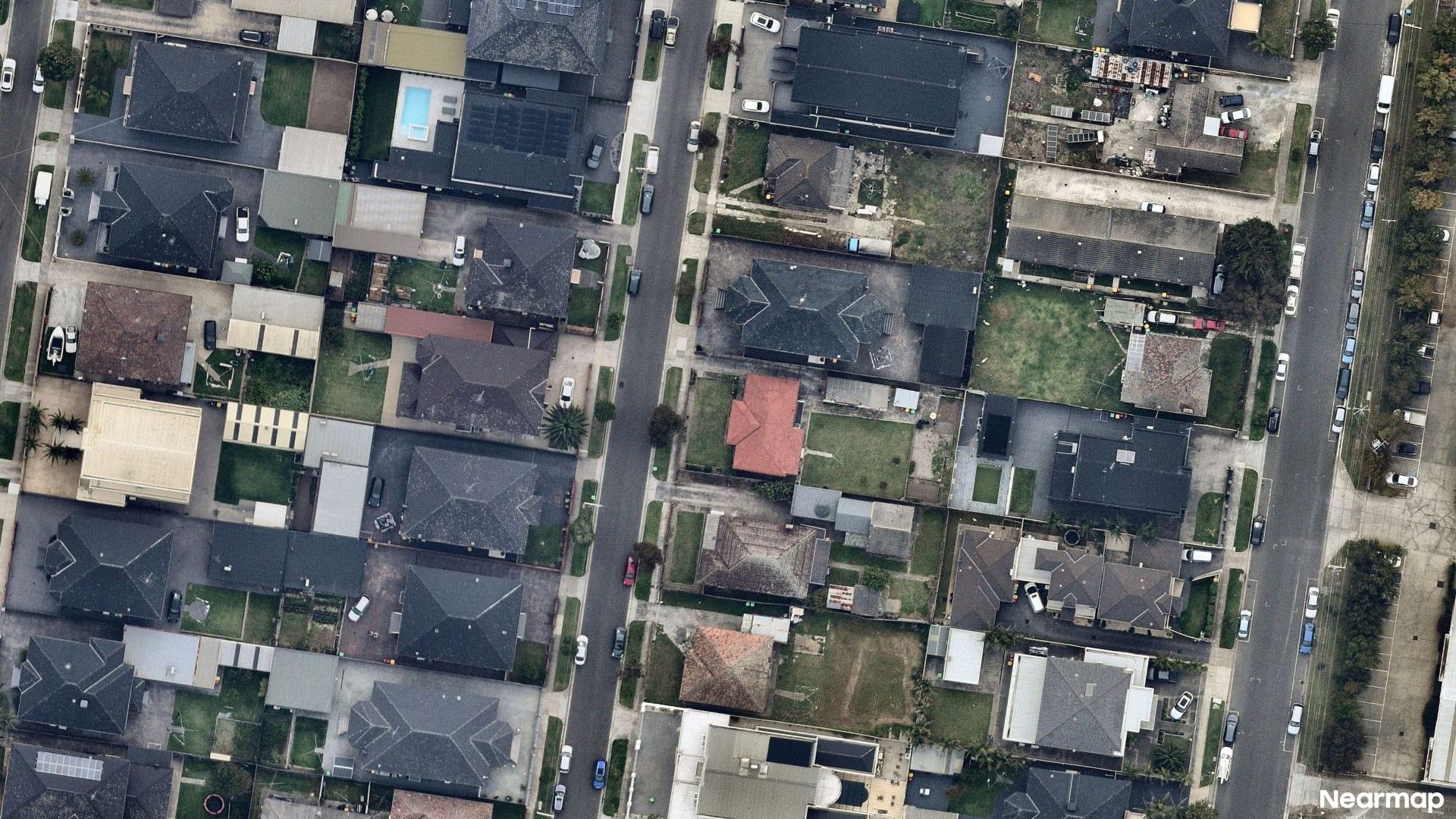 Vertical aerial view