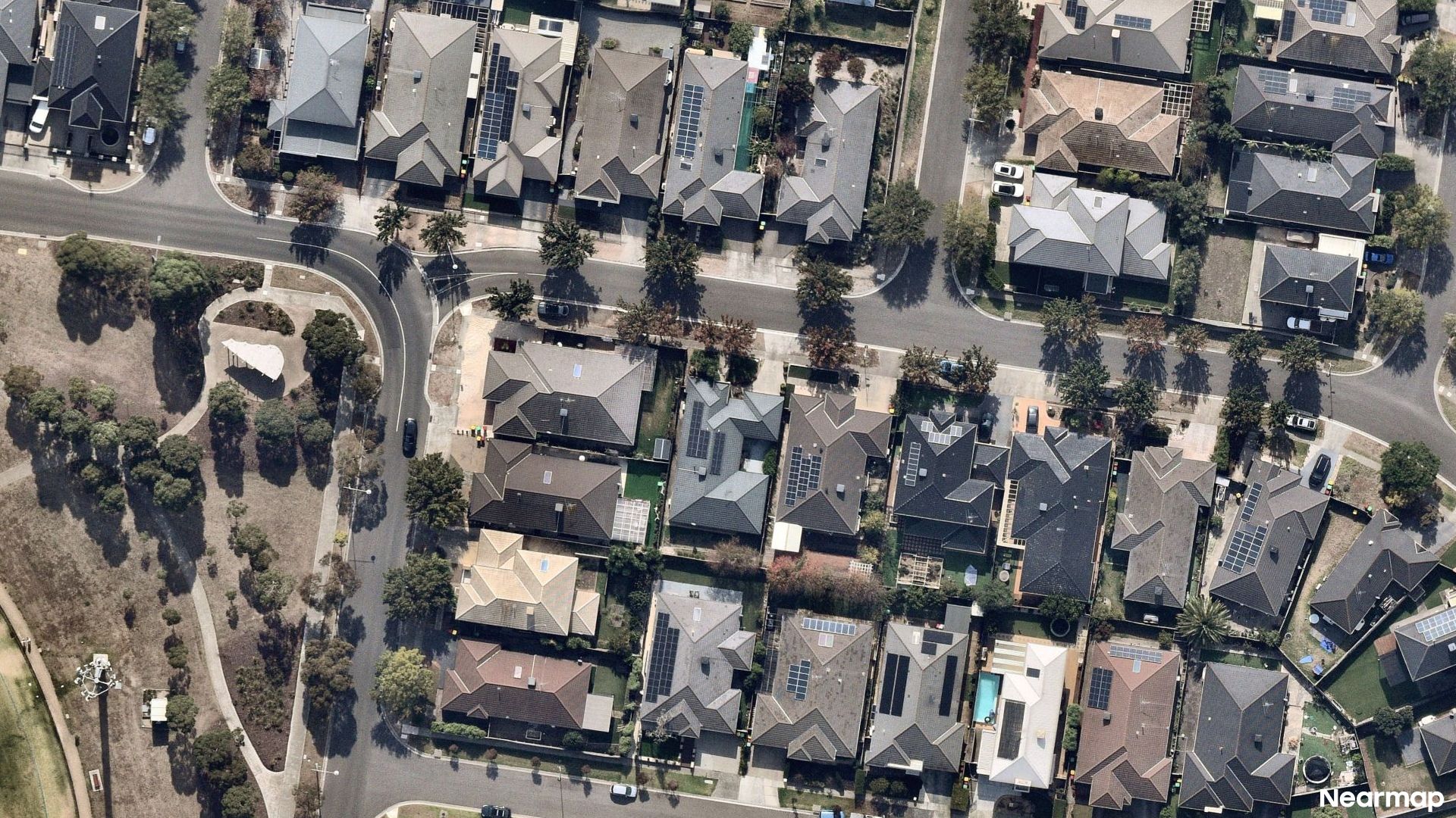 Vertical aerial view