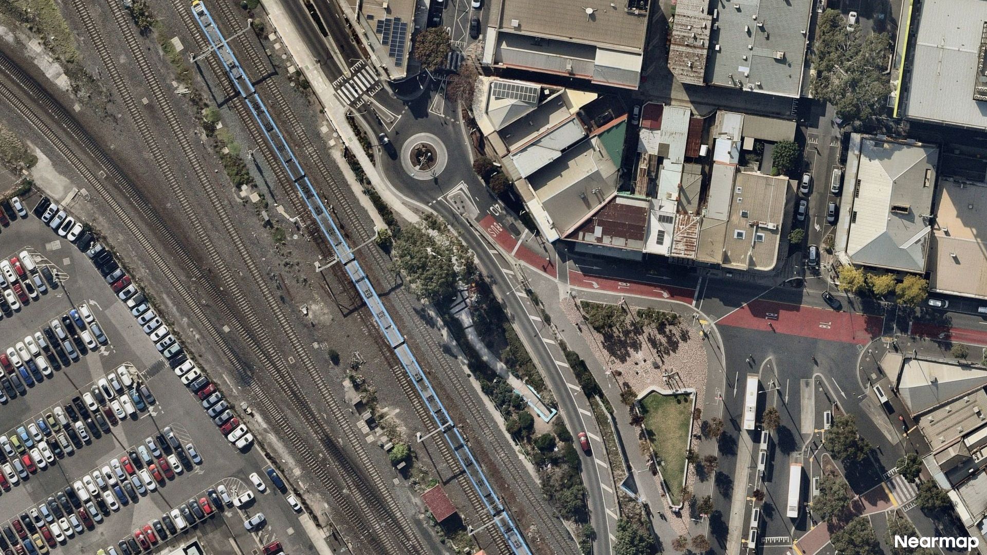 Vertical aerial view