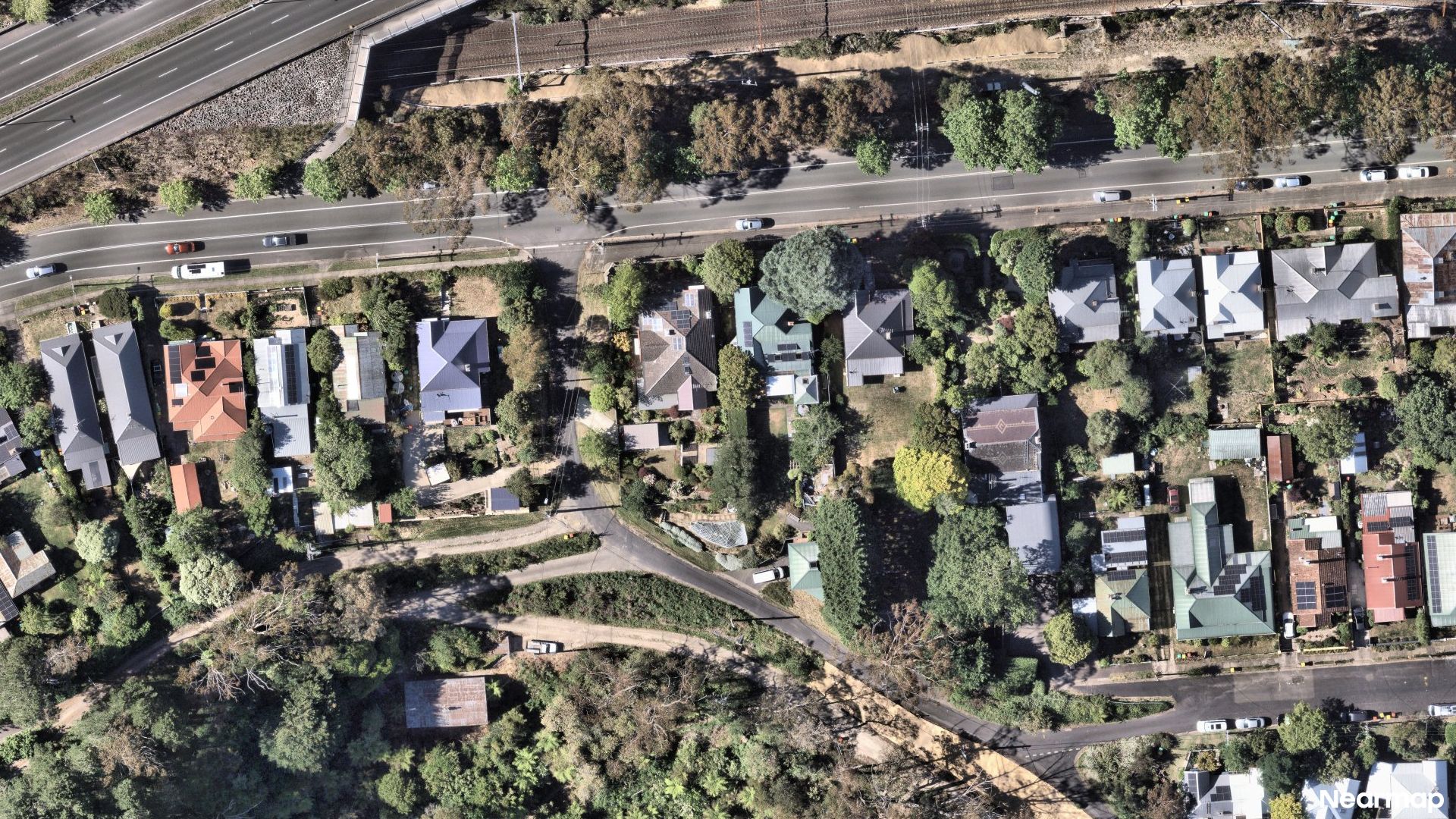 Vertical aerial view