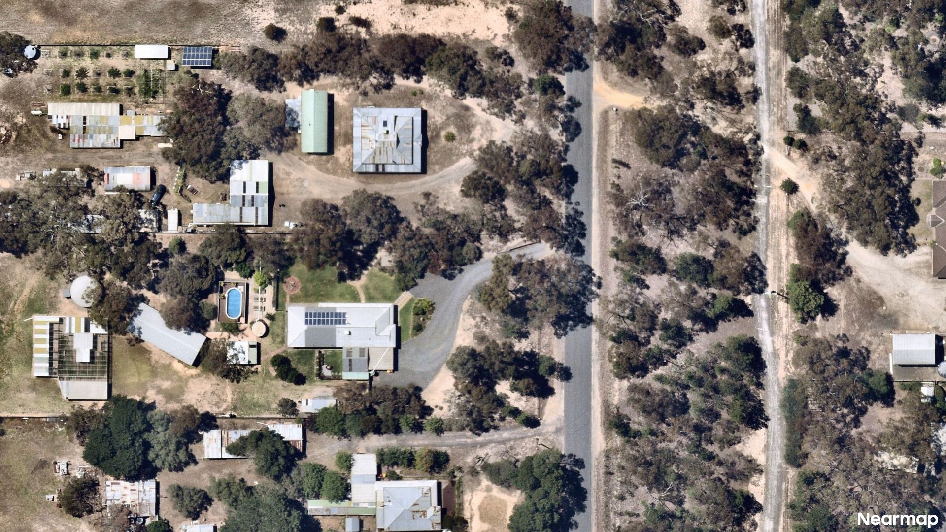 Vertical aerial view