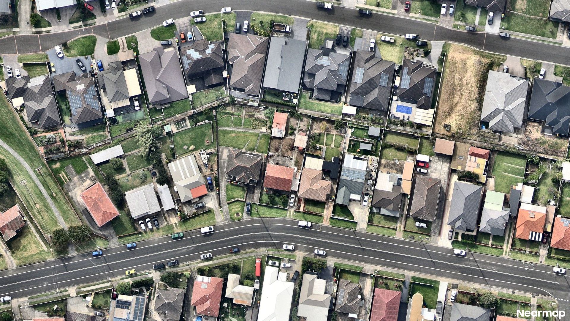 Vertical aerial view