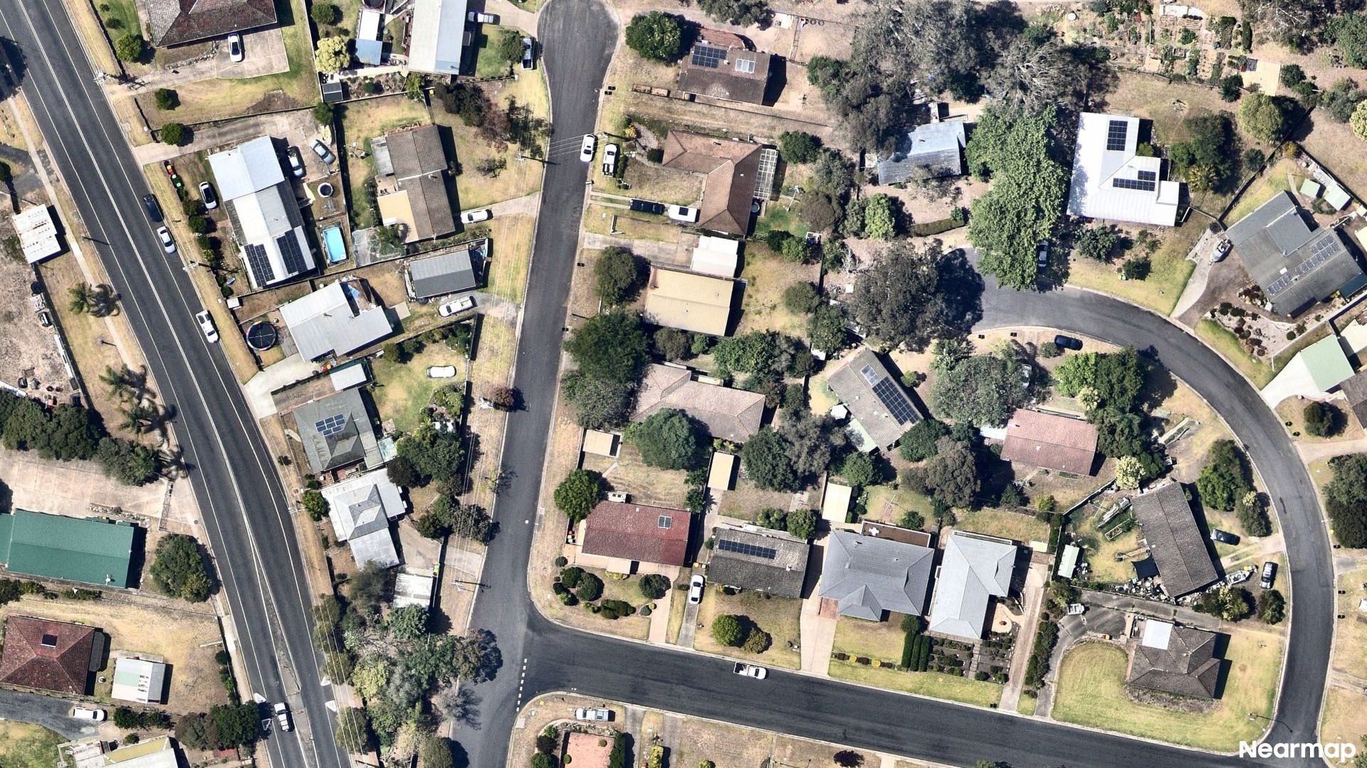 Vertical aerial view