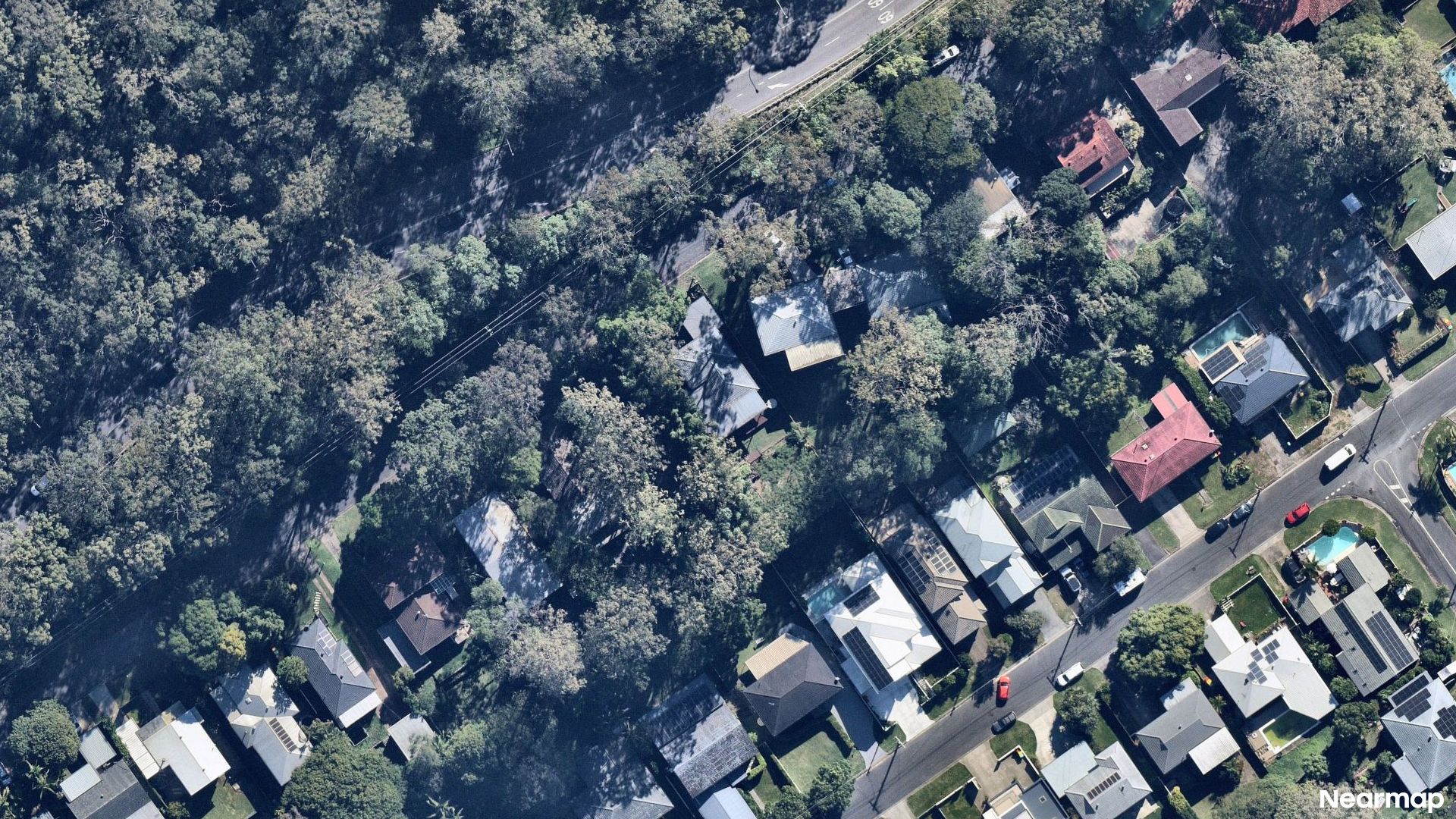 Vertical aerial view