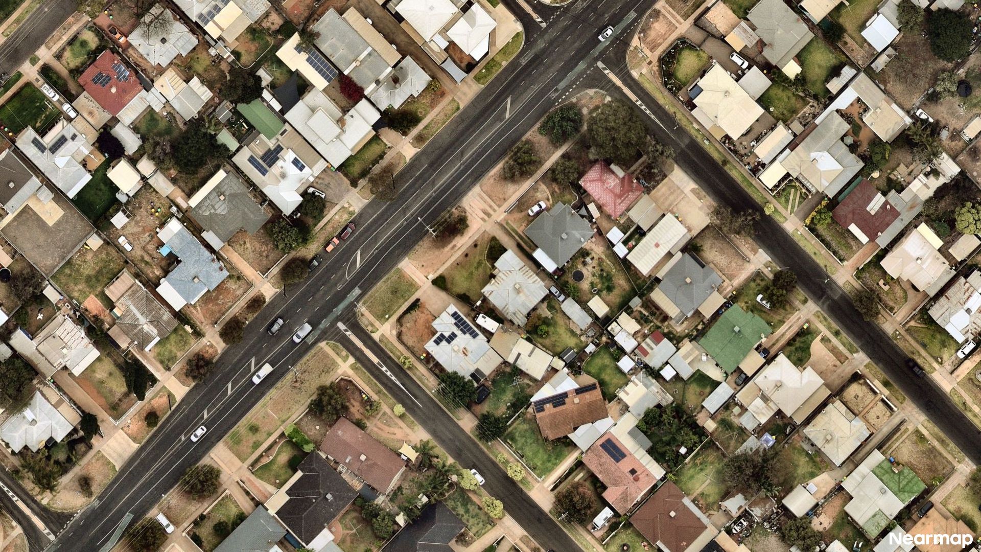 Vertical aerial view