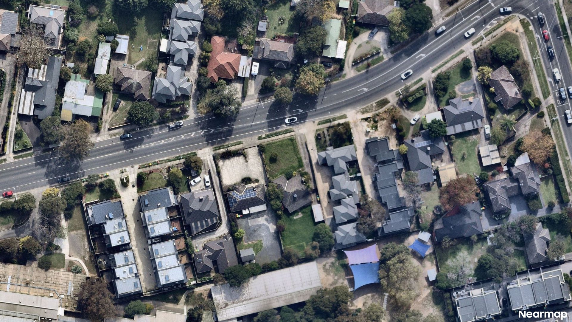 Vertical aerial view