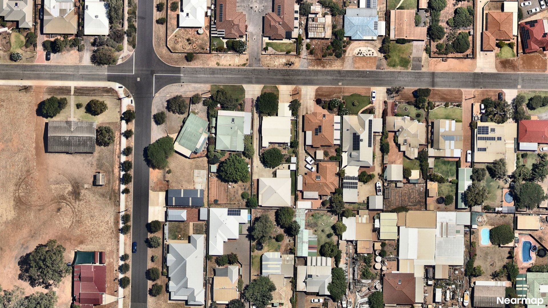 Vertical aerial view