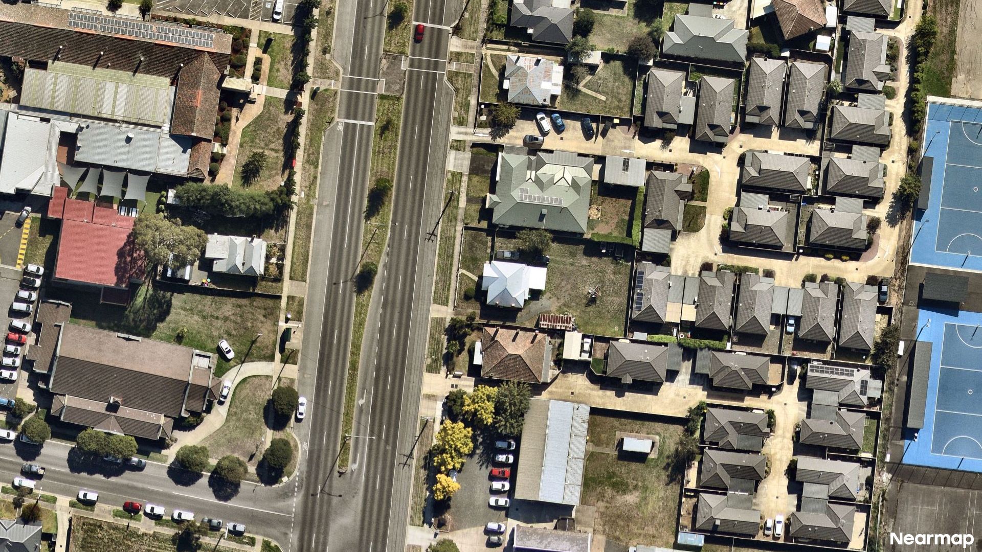 Vertical aerial view