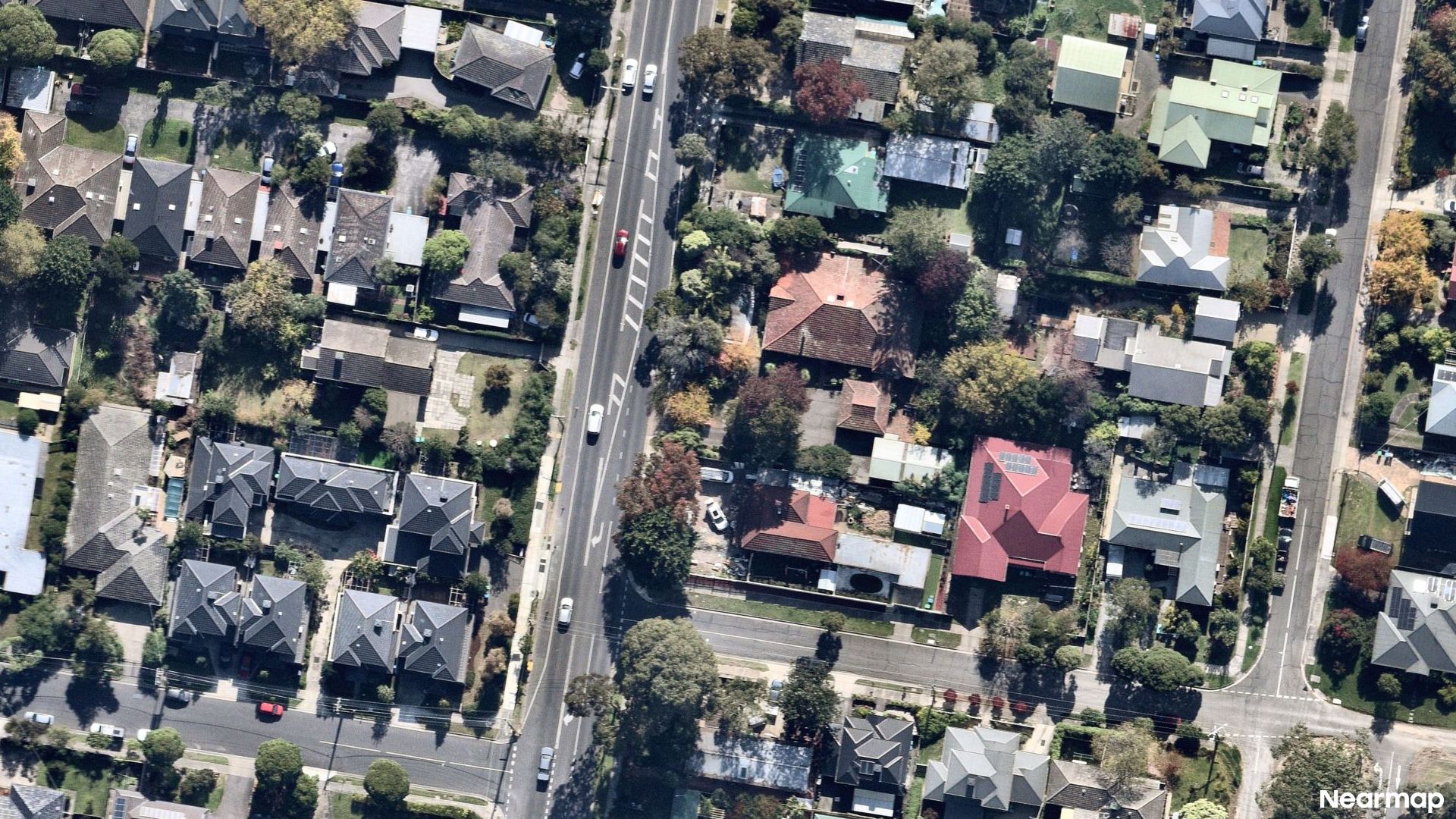 Vertical aerial view