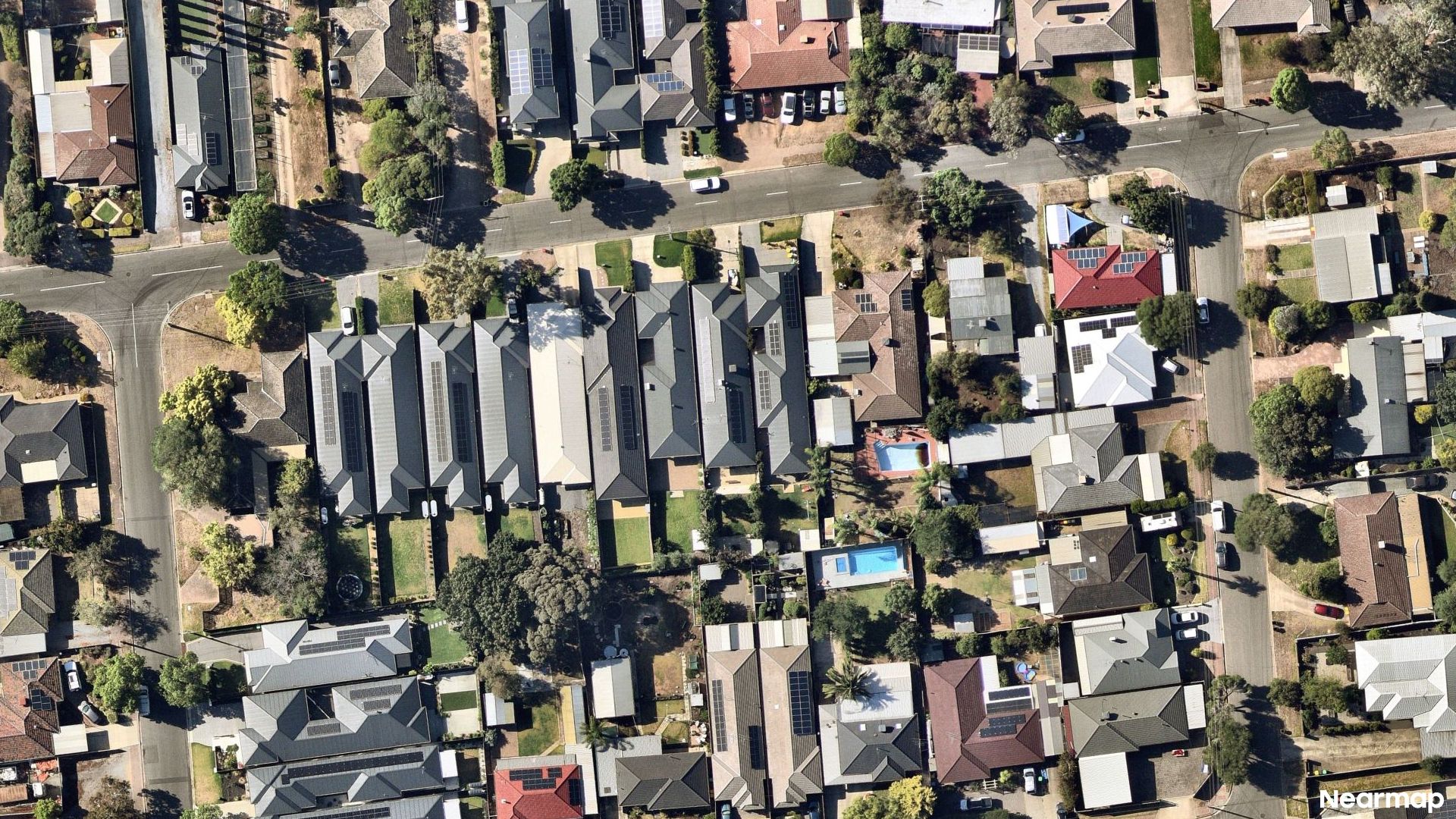 Vertical aerial view