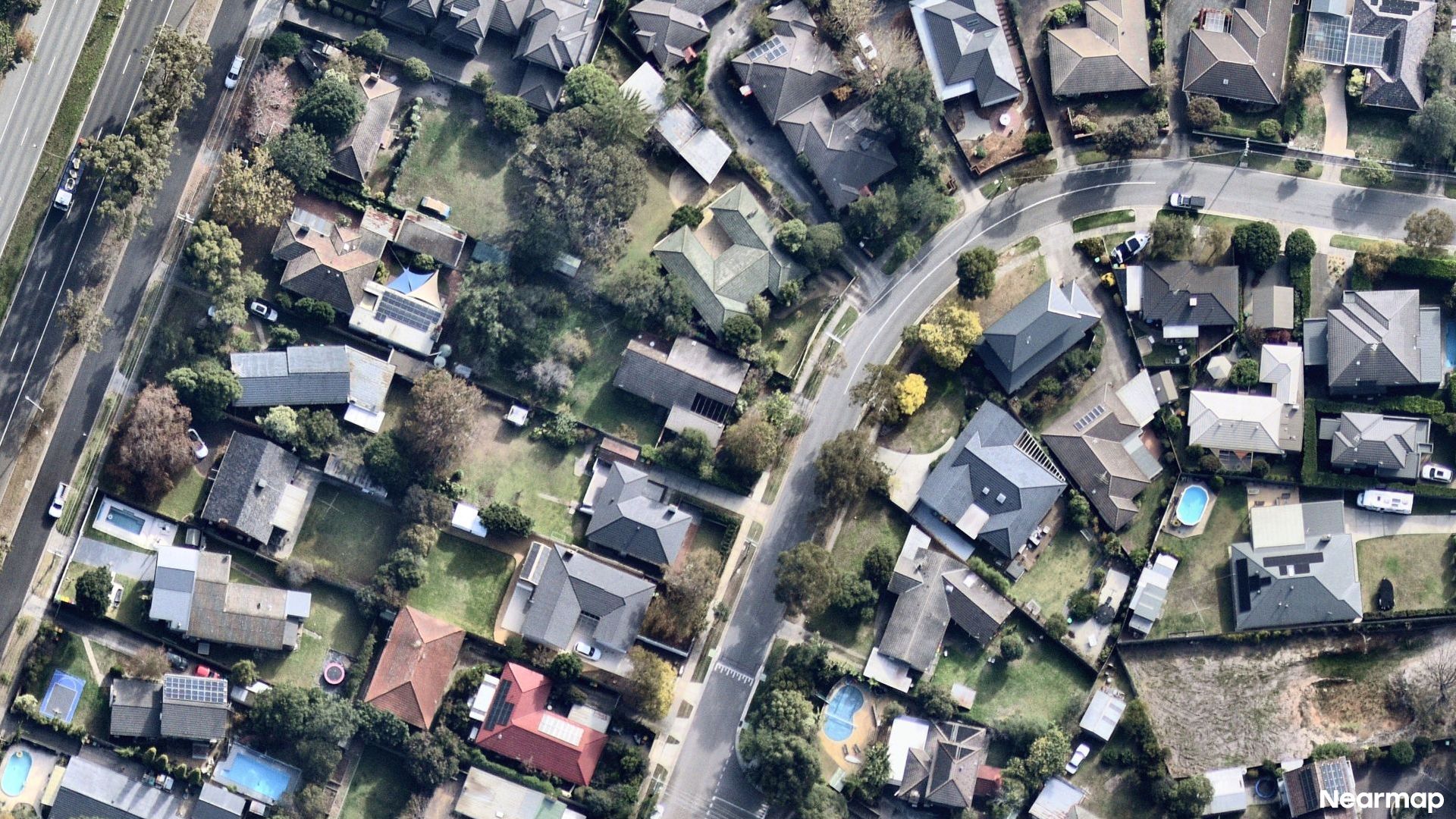 Vertical aerial view