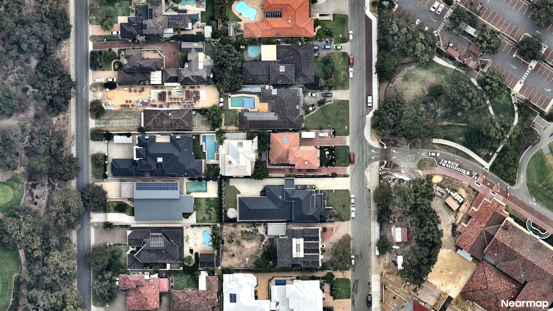 Vertical aerial view