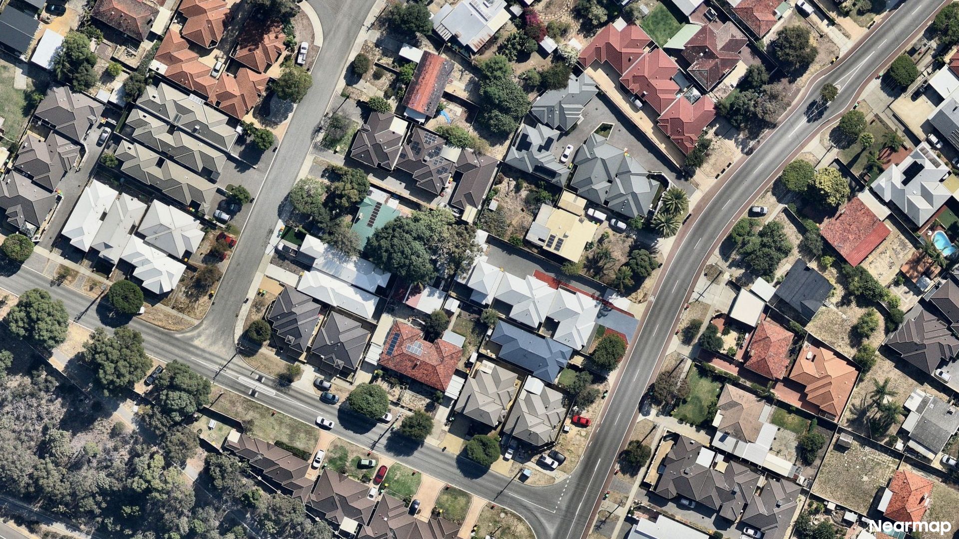 Vertical aerial view