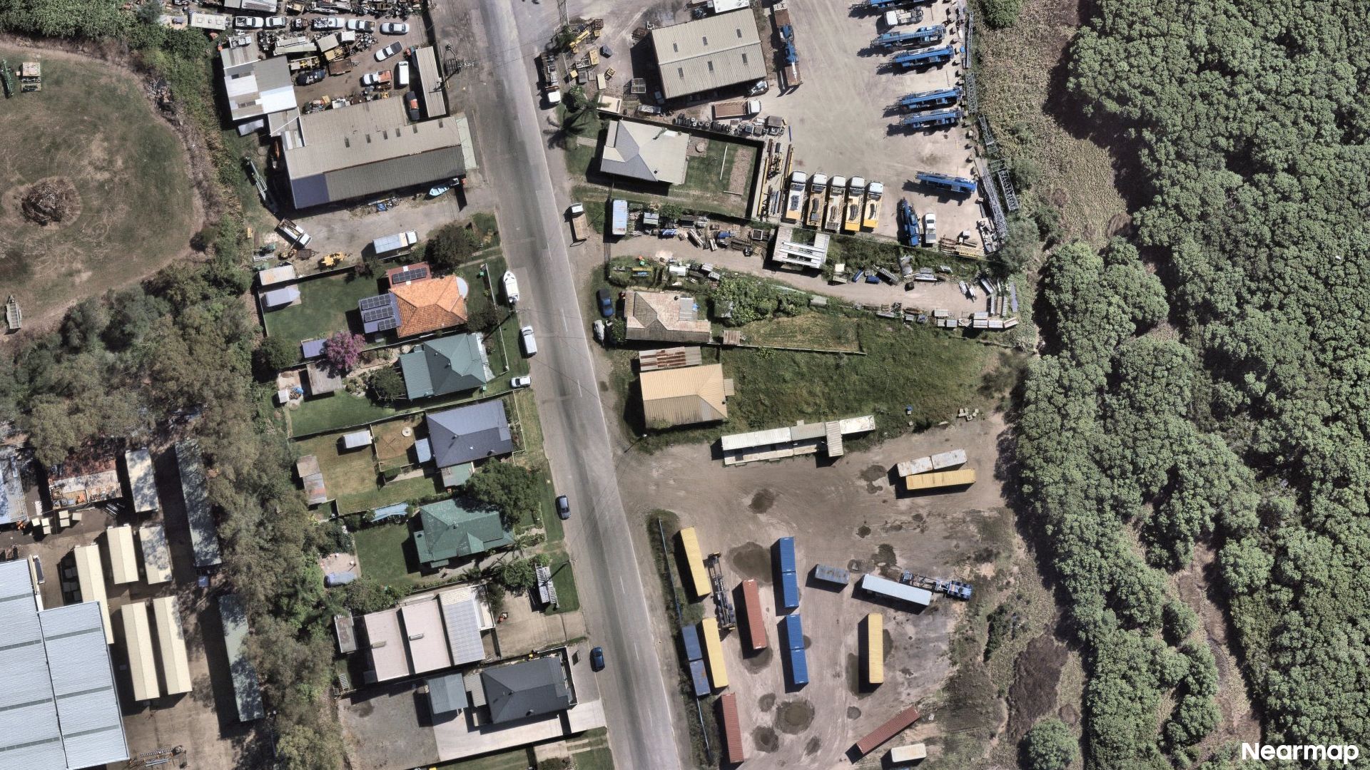 Vertical aerial view