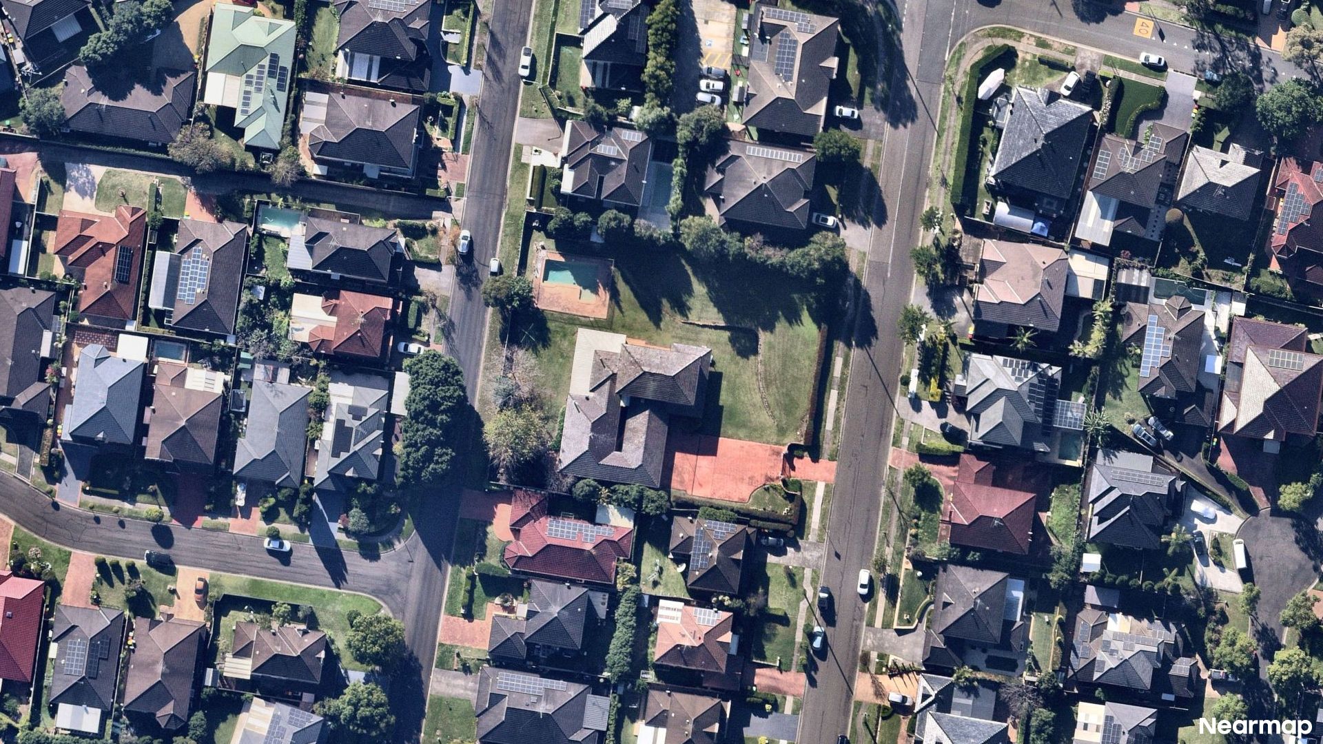 Vertical aerial view