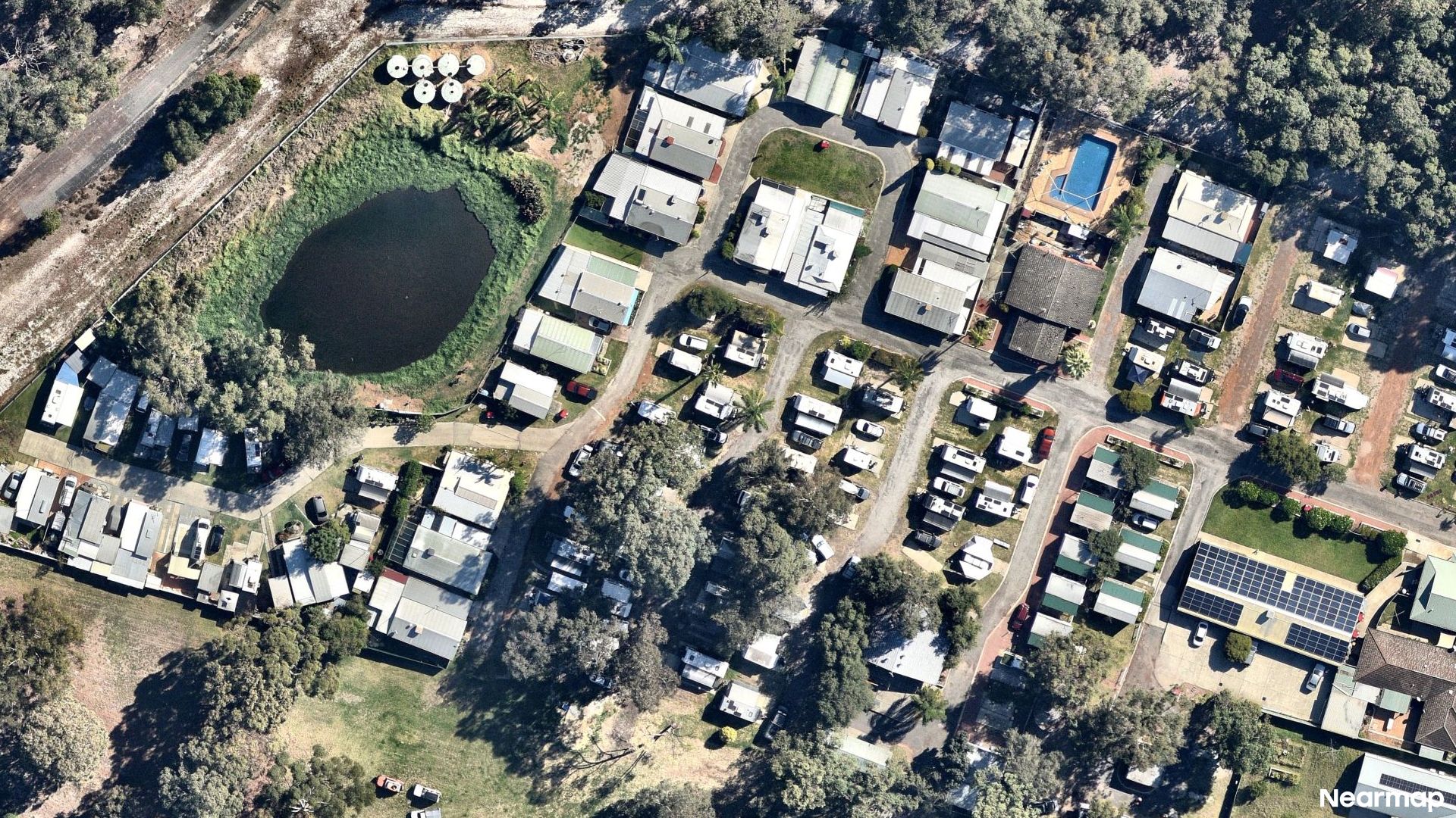 Vertical aerial view