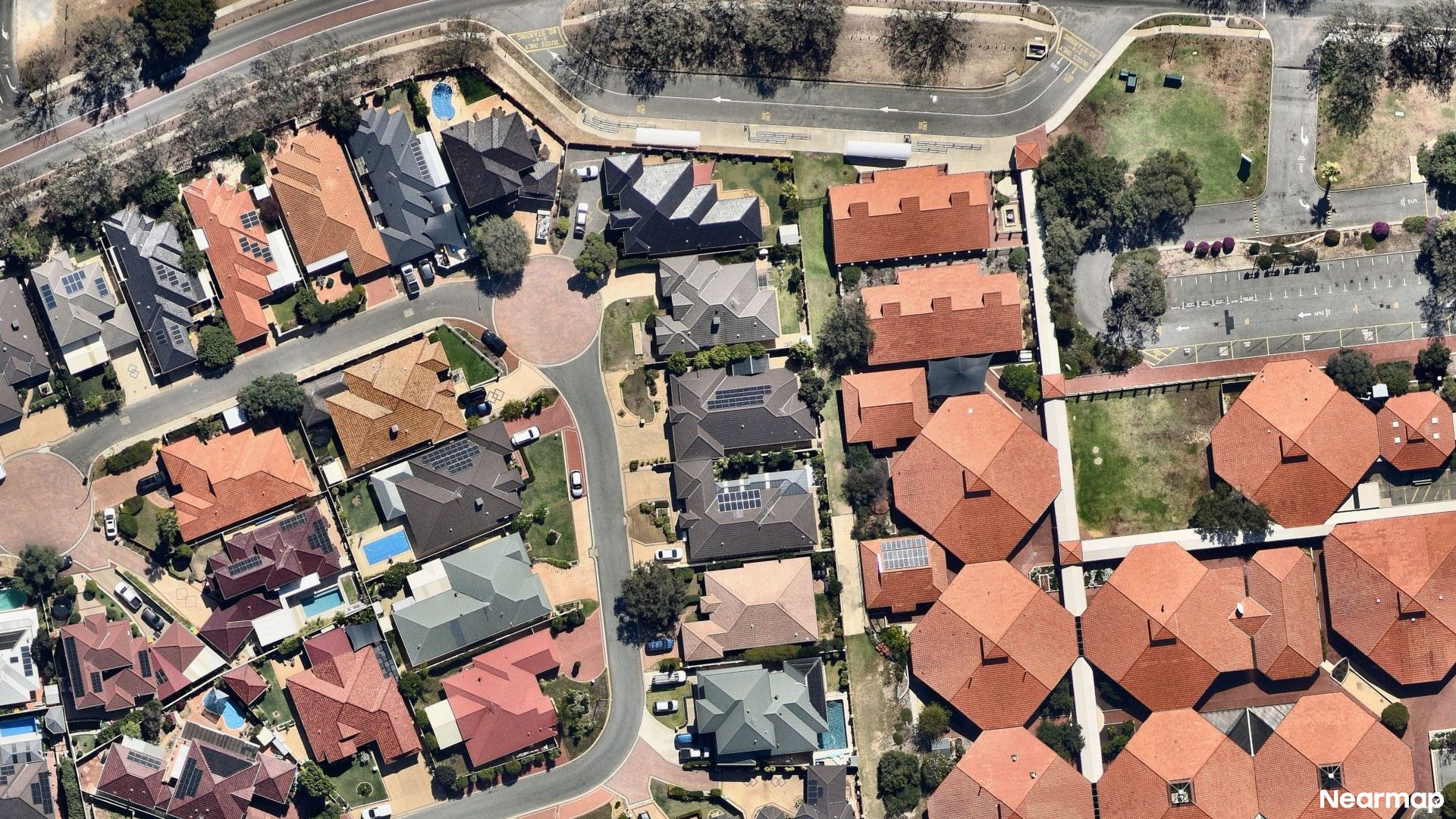 Vertical aerial view