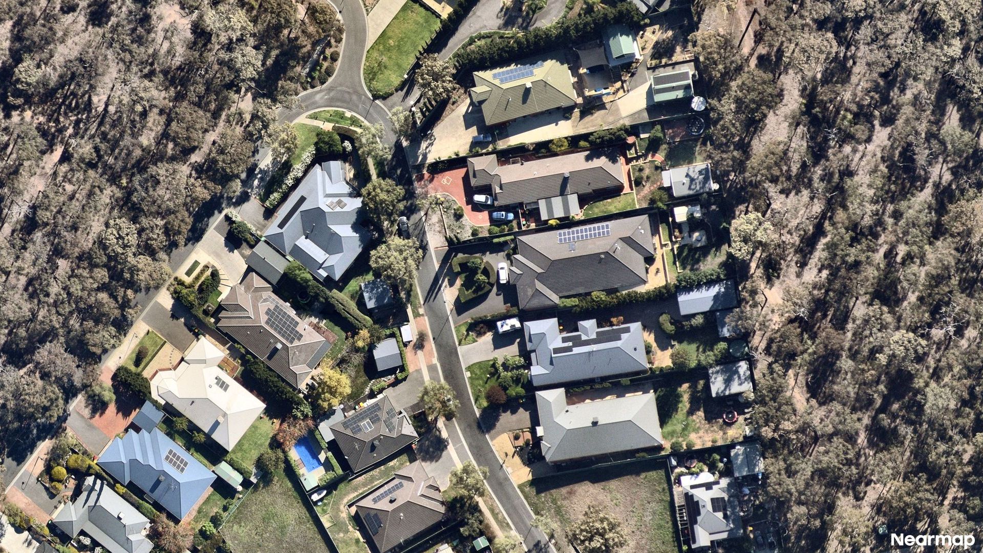 Vertical aerial view