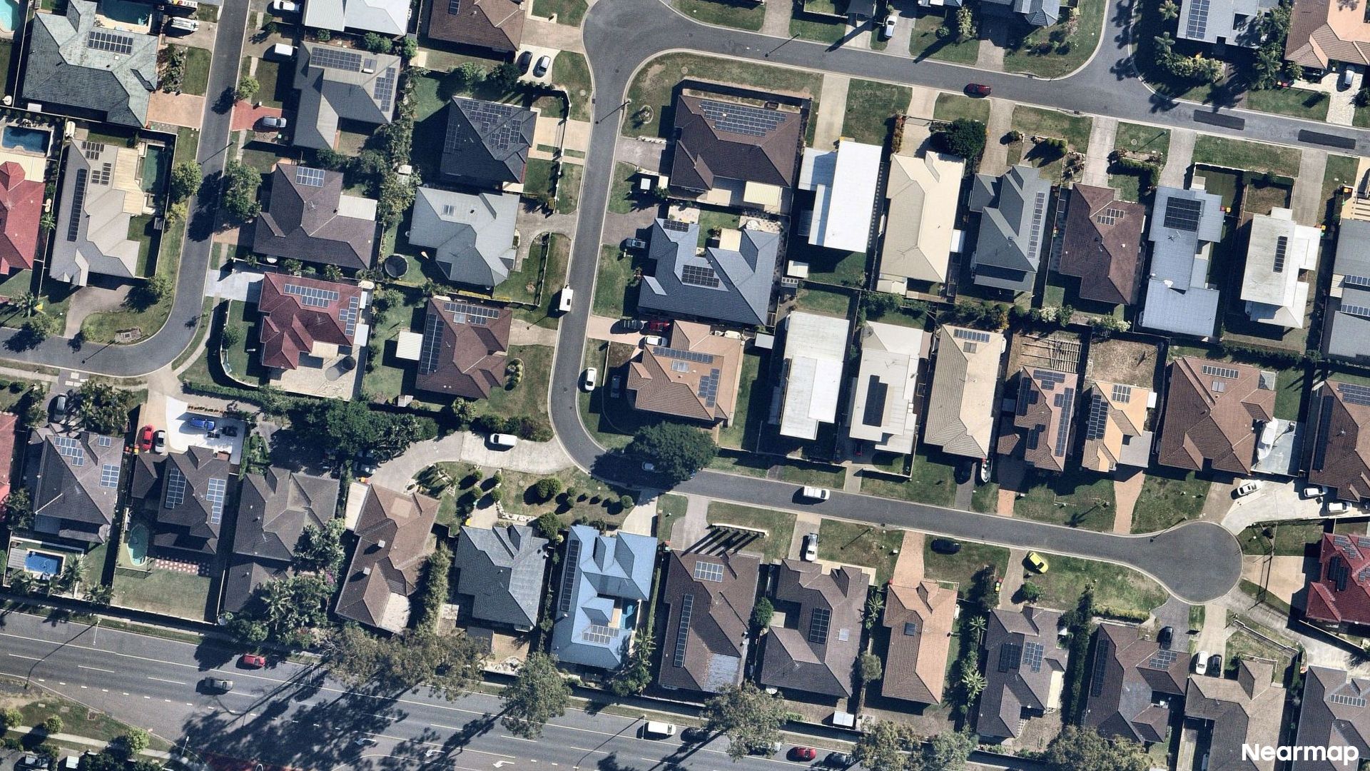 Vertical aerial view