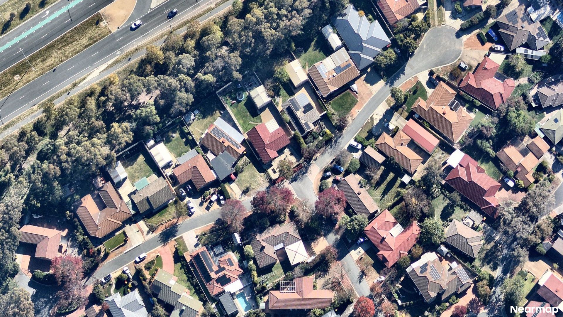 Vertical aerial view