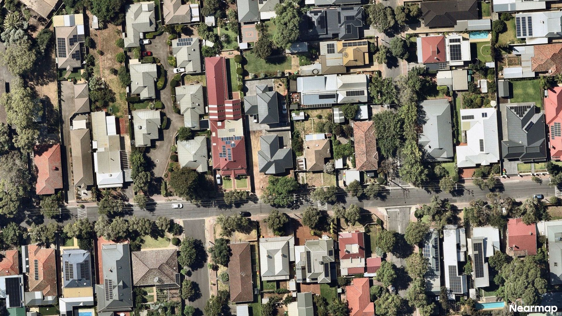 Vertical aerial view