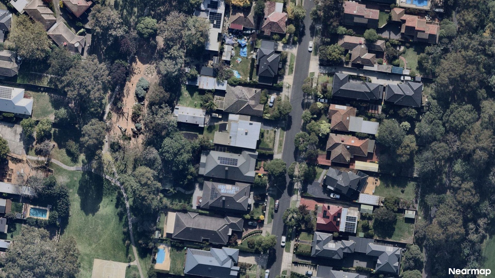 Vertical aerial view