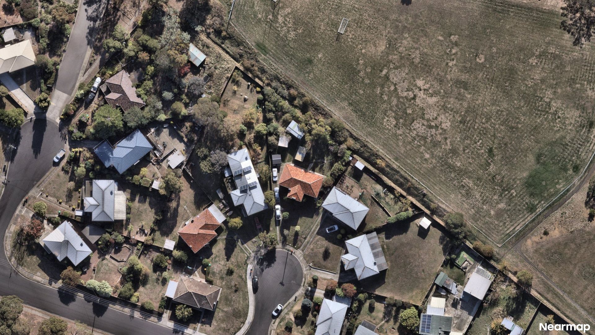 Vertical aerial view