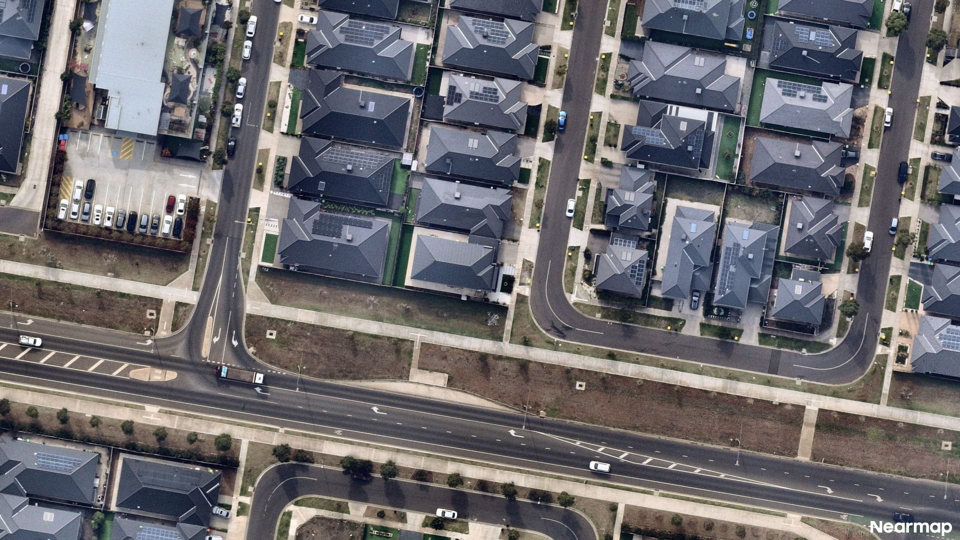 Vertical aerial view