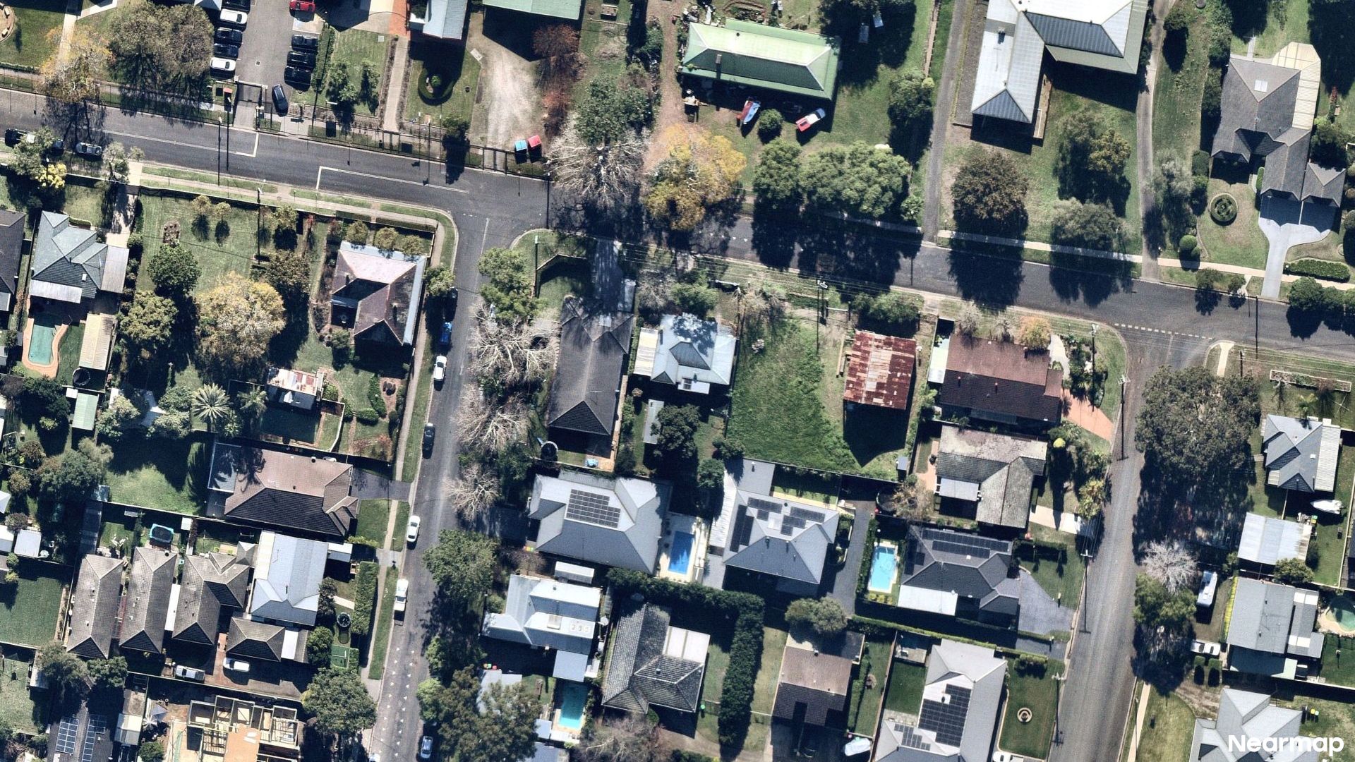 Vertical aerial view