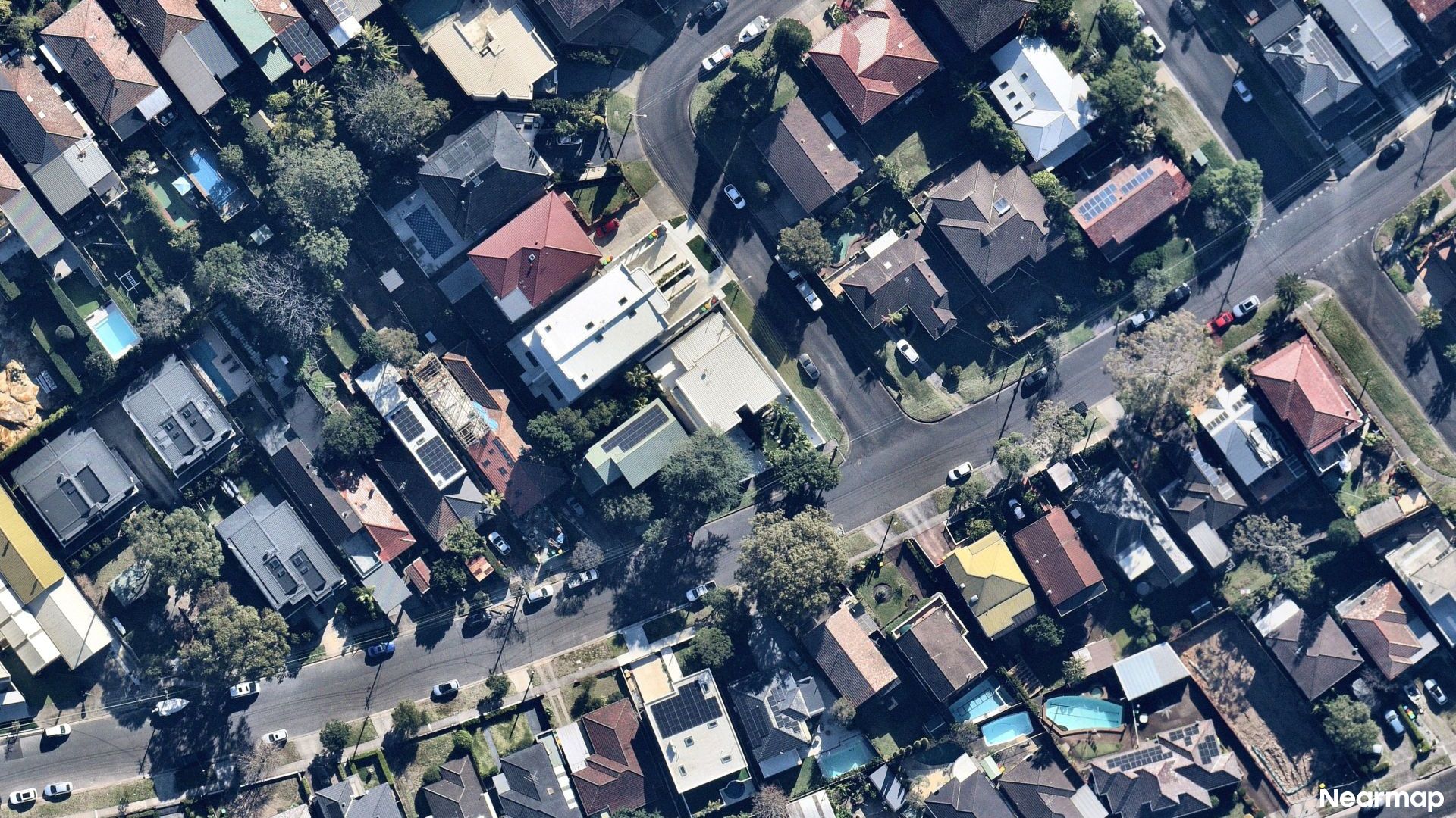 Vertical aerial view