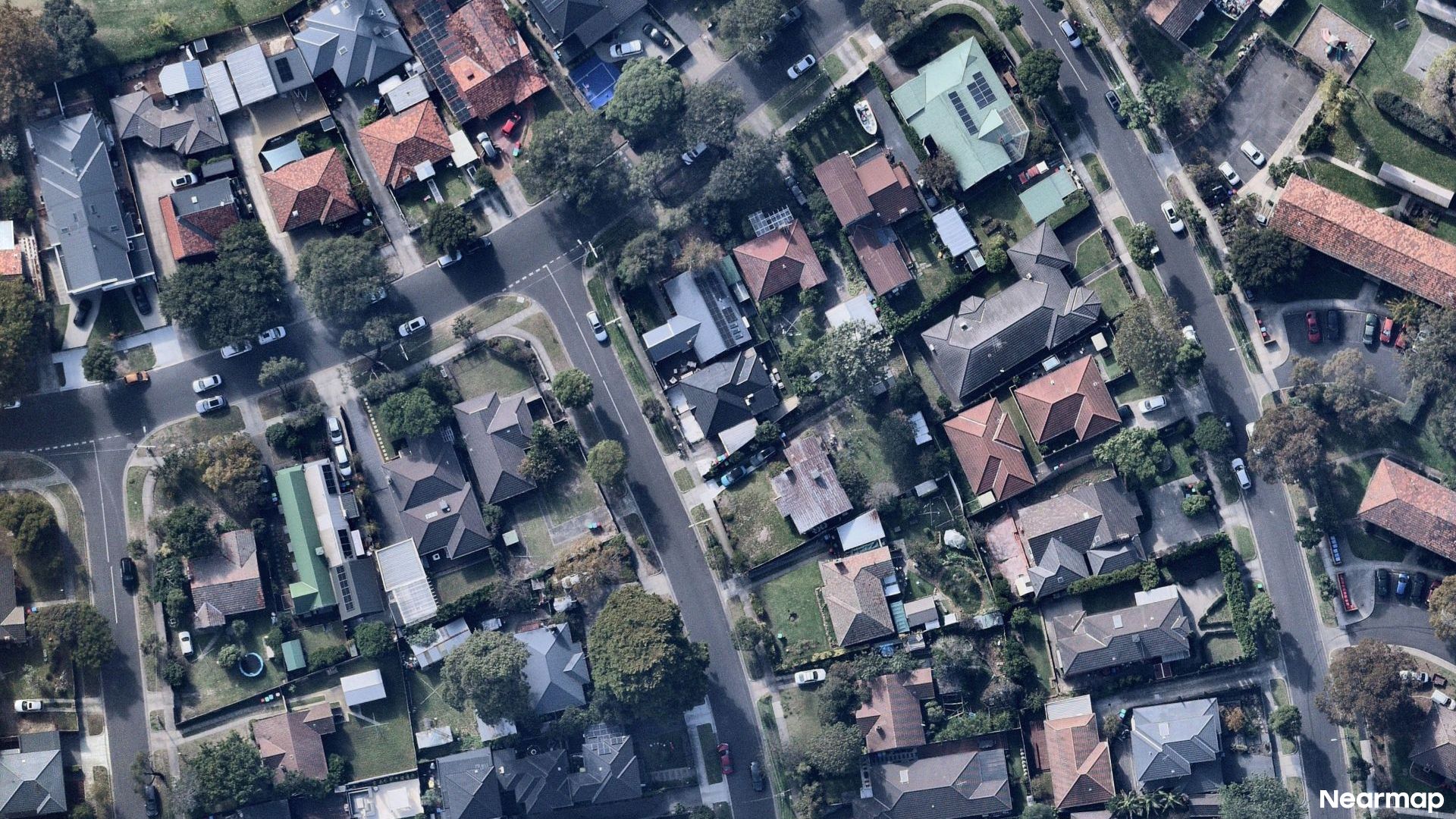 Vertical aerial view