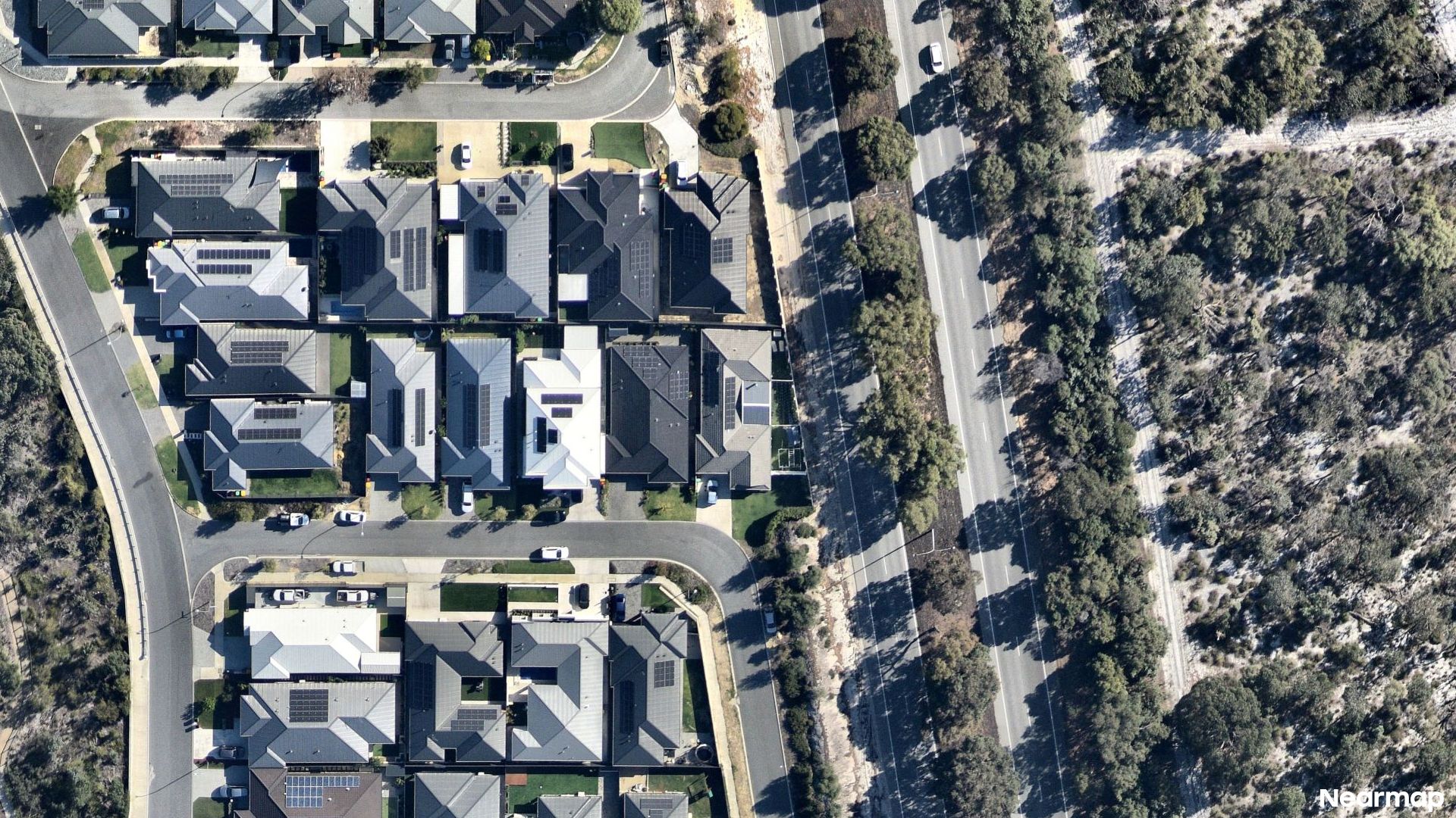 Vertical aerial view