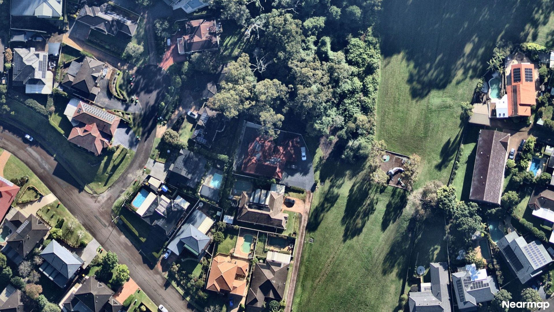 Vertical aerial view