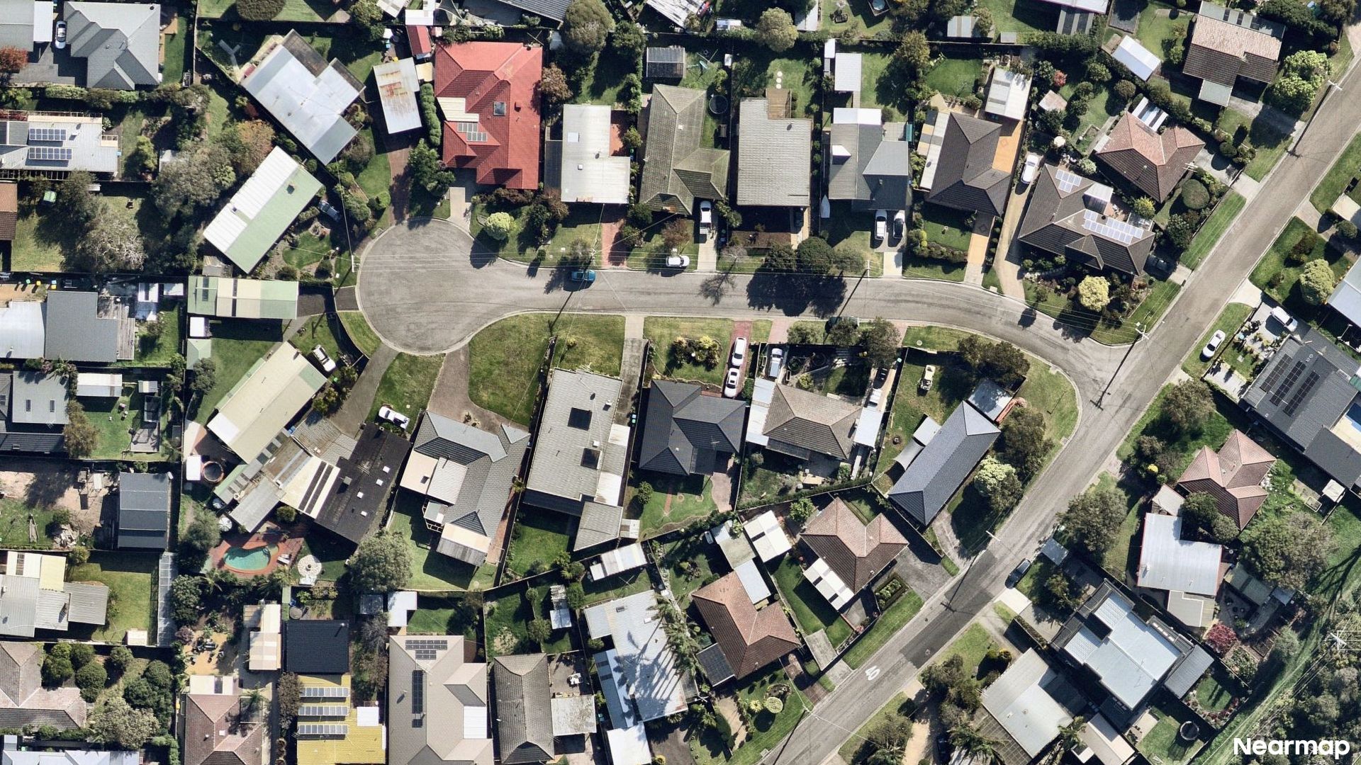 Vertical aerial view