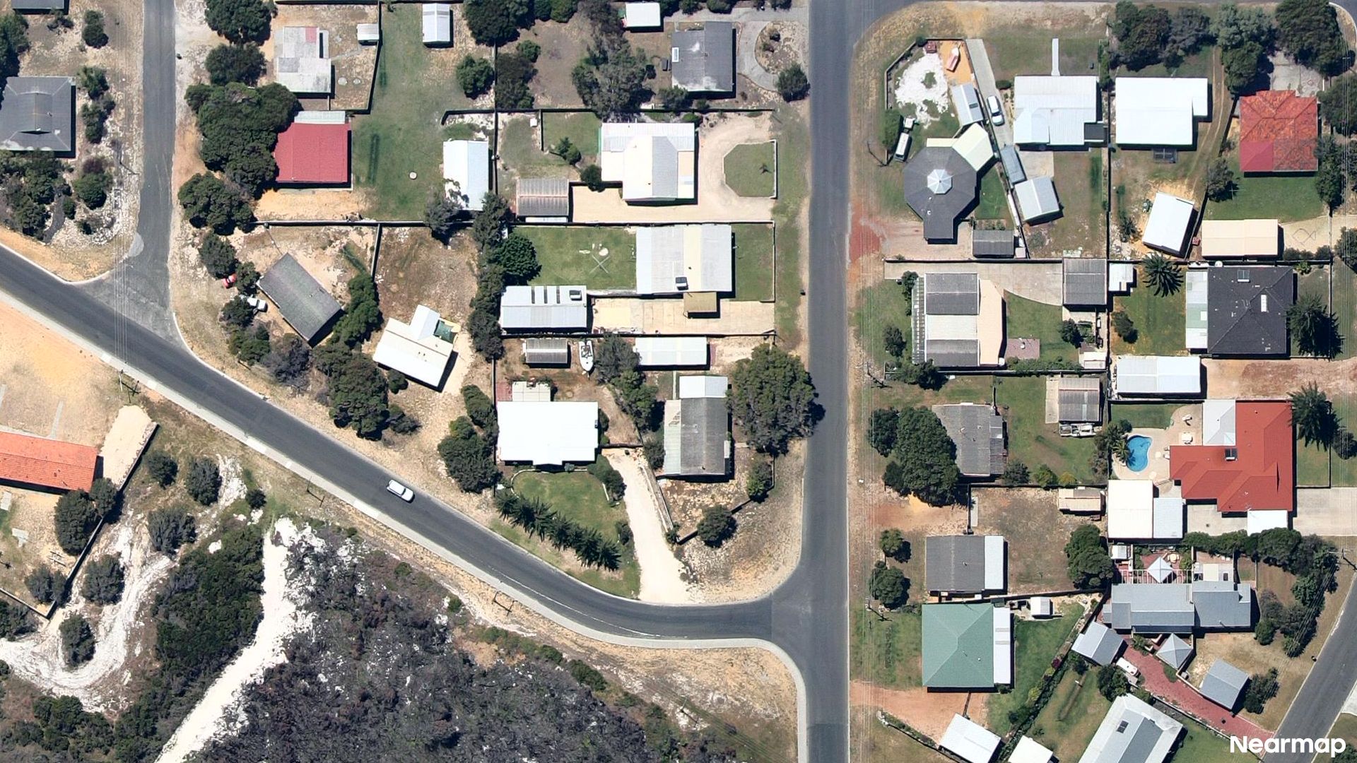 Vertical aerial view