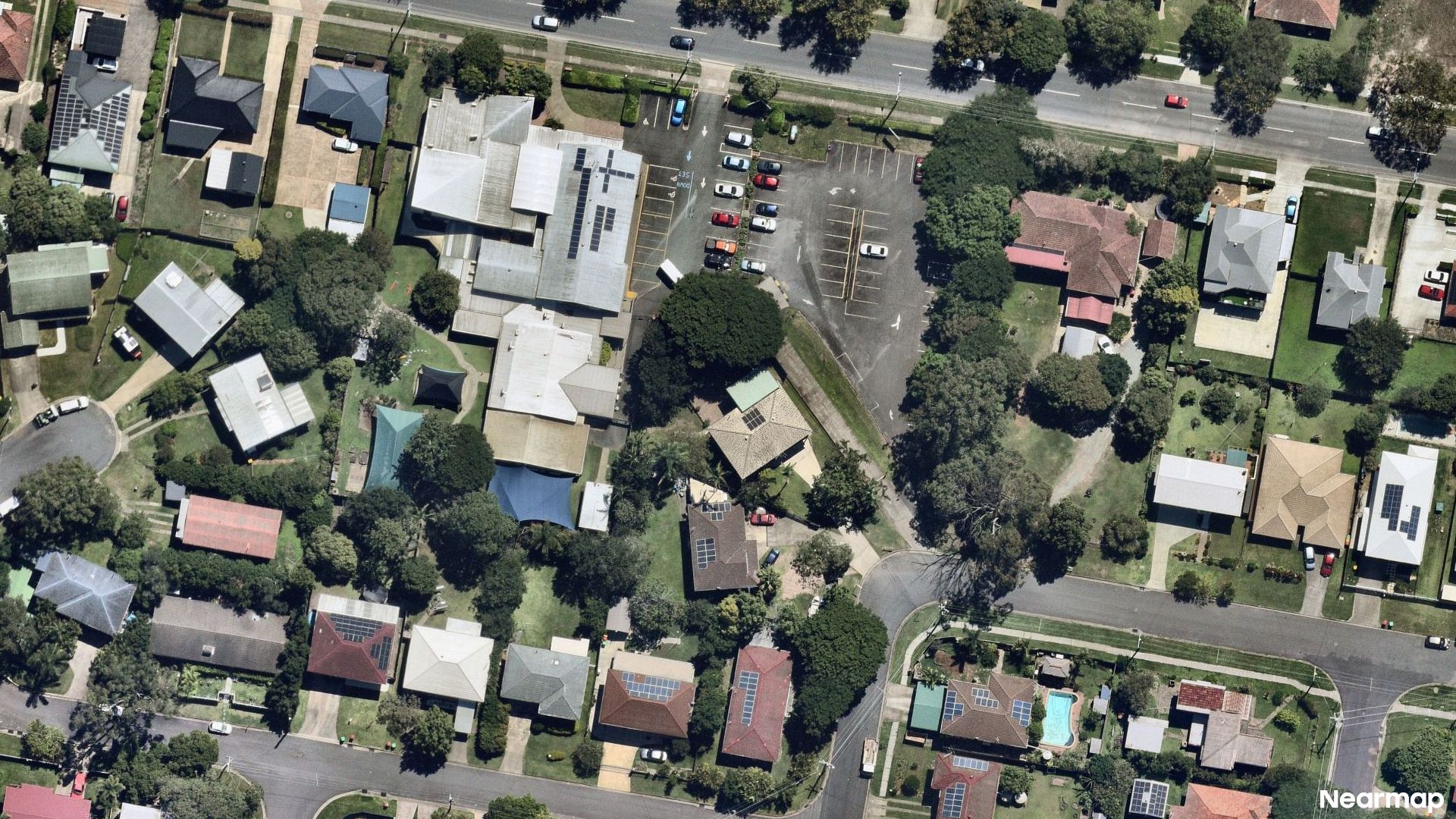 Vertical aerial view