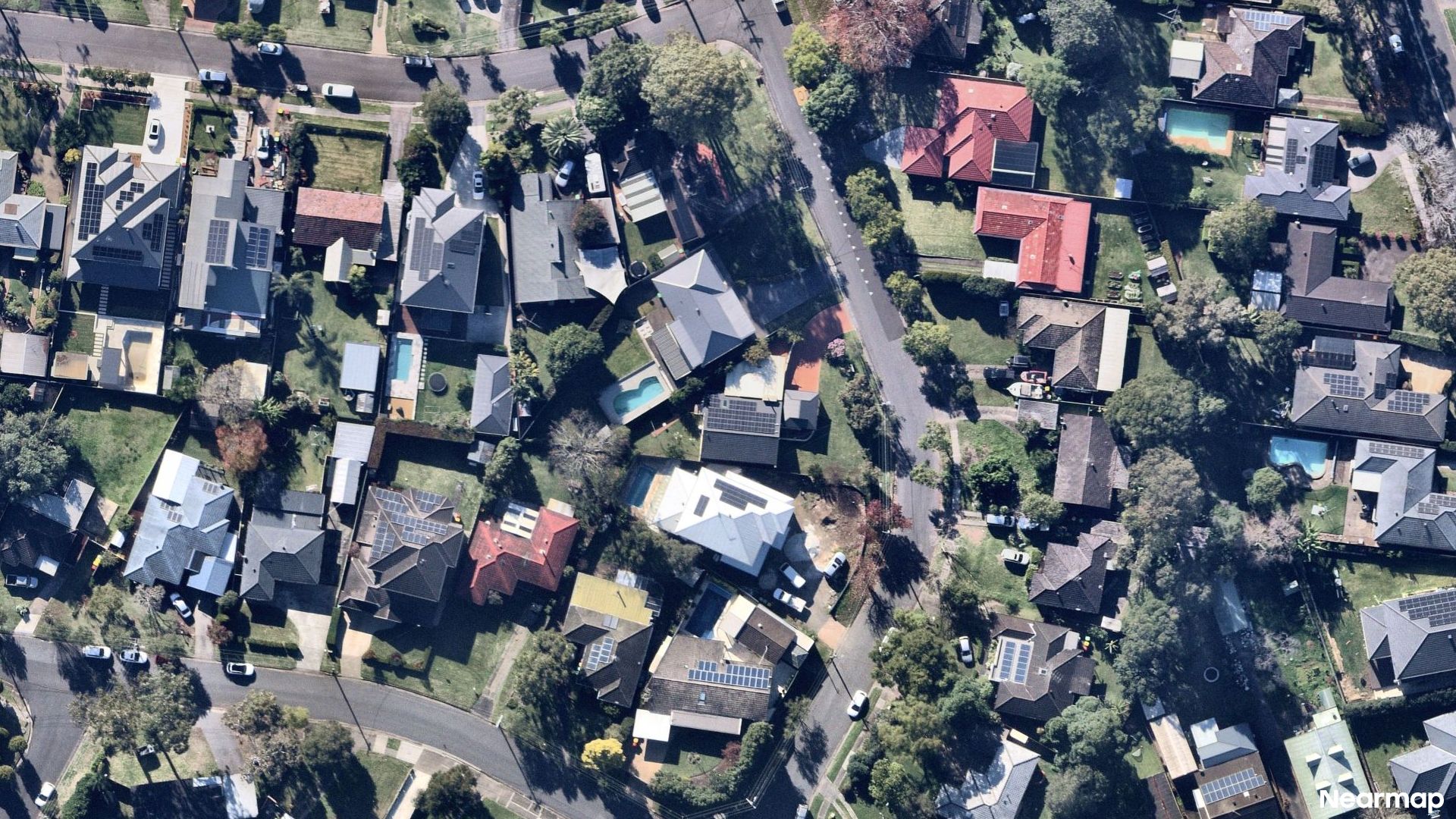 Vertical aerial view
