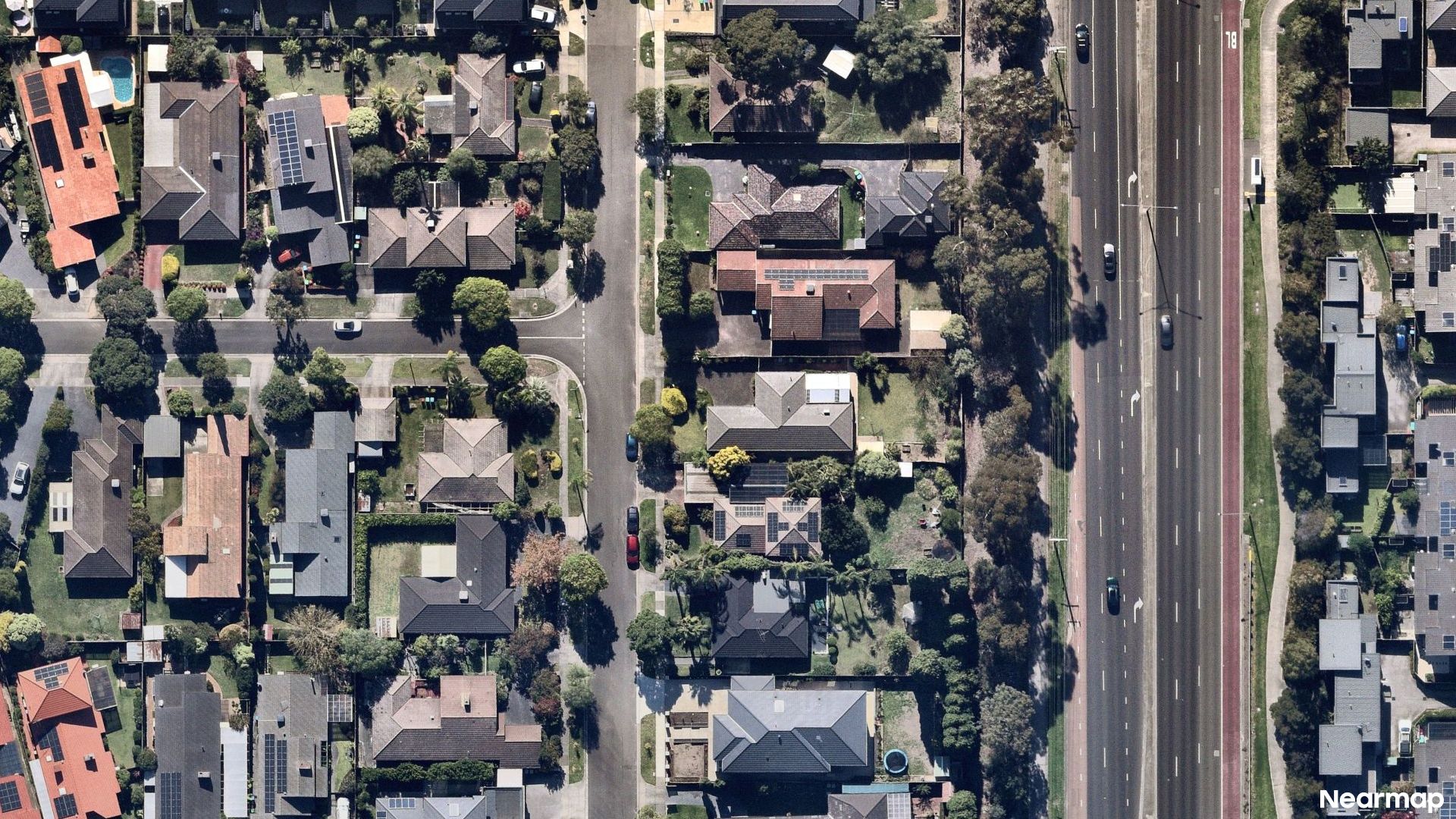 Vertical aerial view