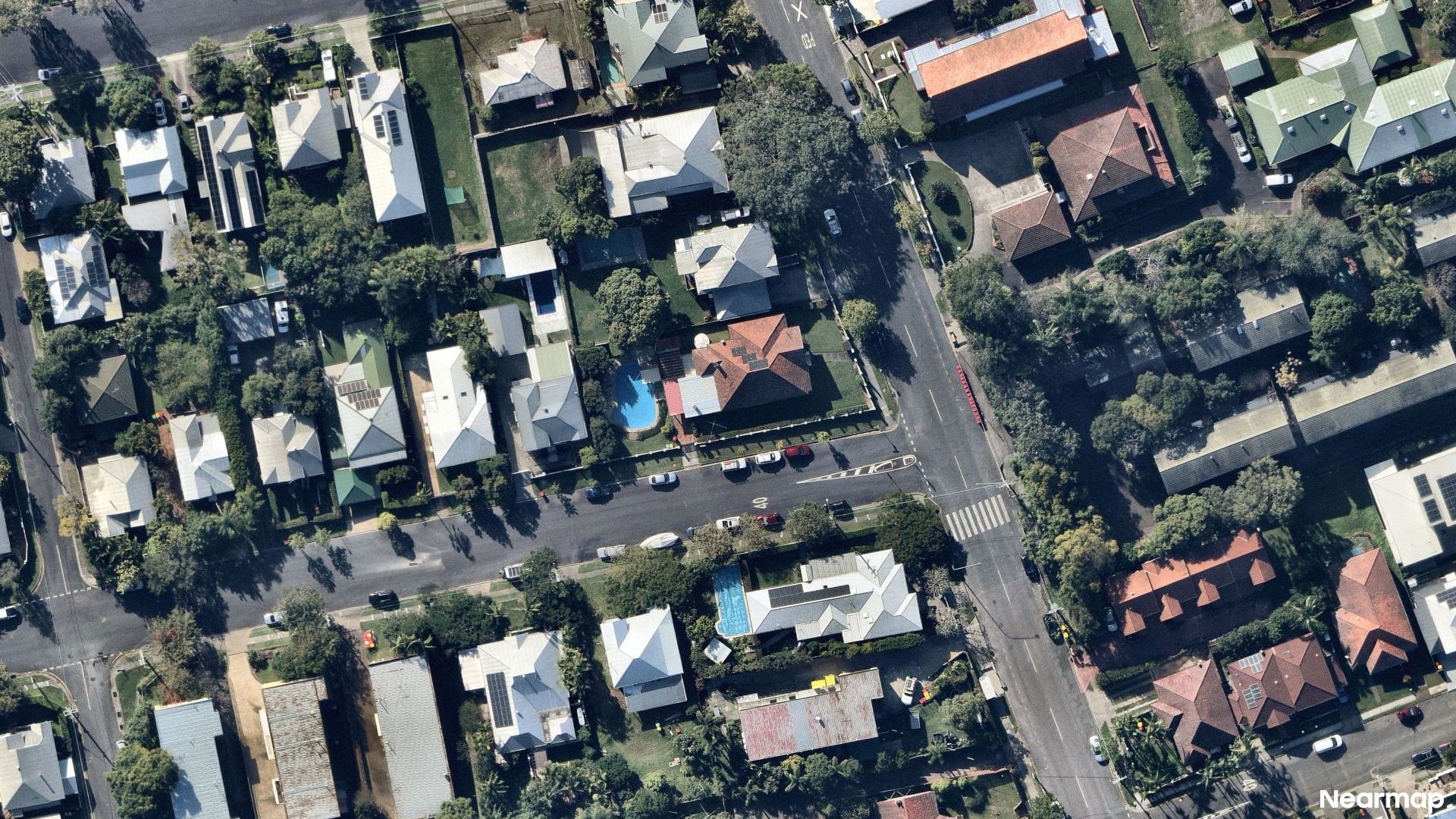 Vertical aerial view